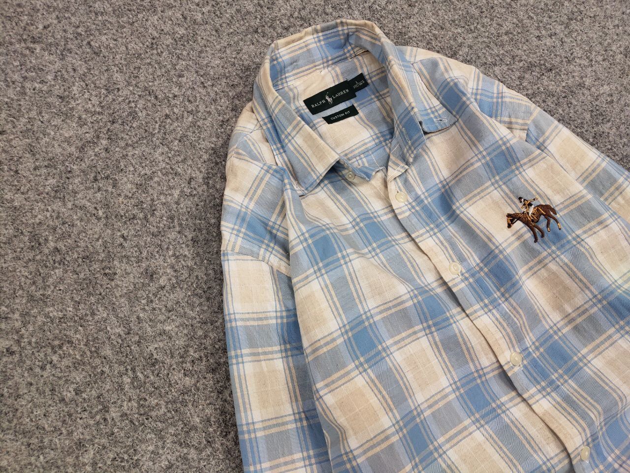 Lauren Ralph Lauren Lauren Ralph Lauren Checkered Cotton Logo men's Shirt Size US L / EU 52-54 / 3 - 7 Thumbnail