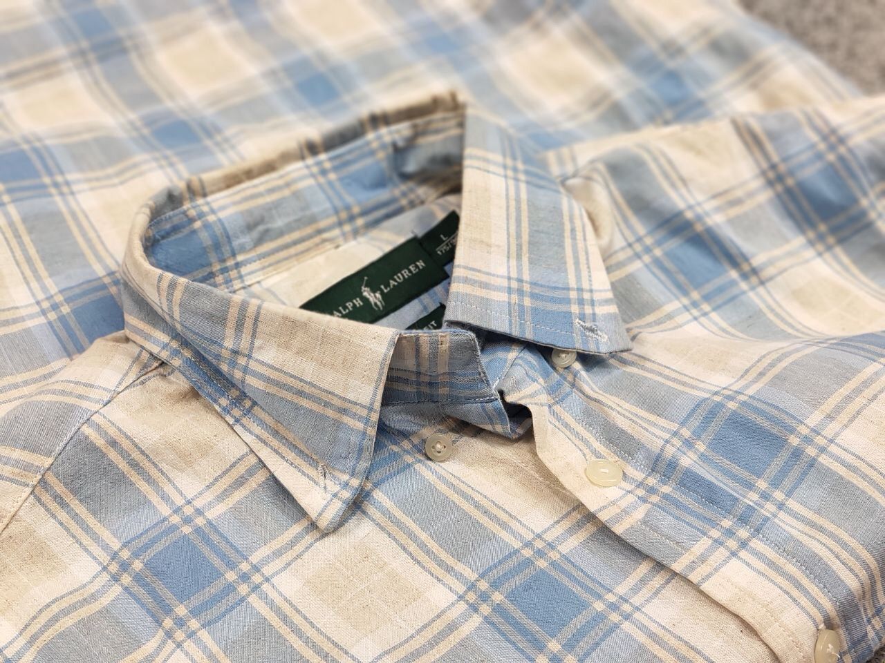 Lauren Ralph Lauren Lauren Ralph Lauren Checkered Cotton Logo men's Shirt Size US L / EU 52-54 / 3 - 20 Thumbnail