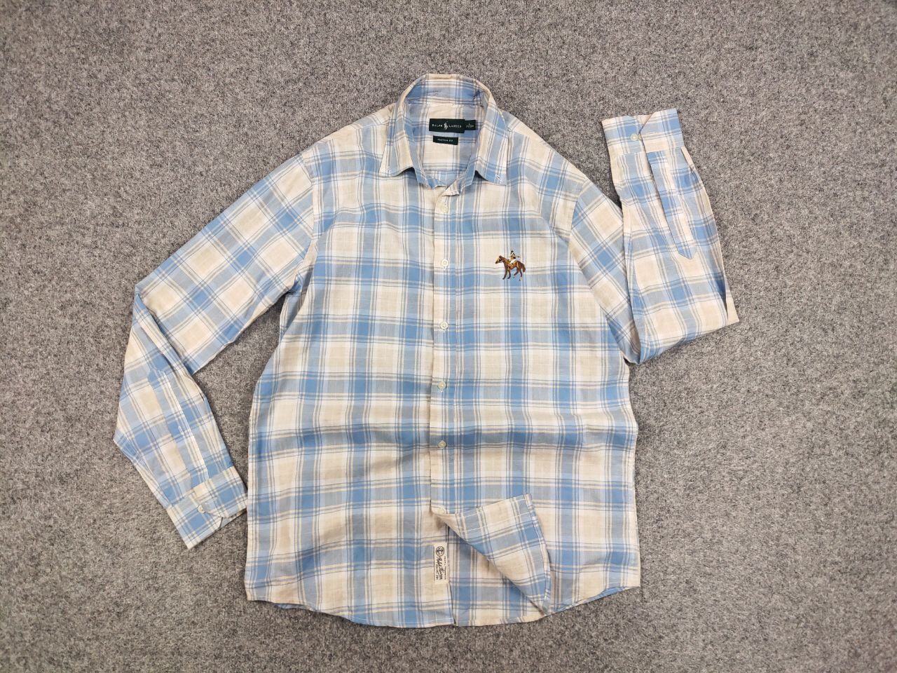 Lauren Ralph Lauren Lauren Ralph Lauren Checkered Cotton Logo men's Shirt Size US L / EU 52-54 / 3 - 14 Thumbnail