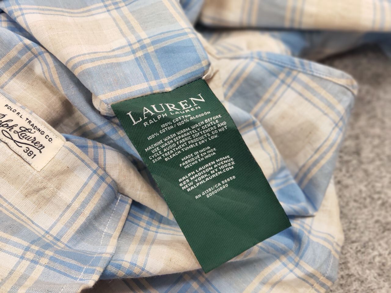 Lauren Ralph Lauren Lauren Ralph Lauren Checkered Cotton Logo men's Shirt Size US L / EU 52-54 / 3 - 22 Thumbnail