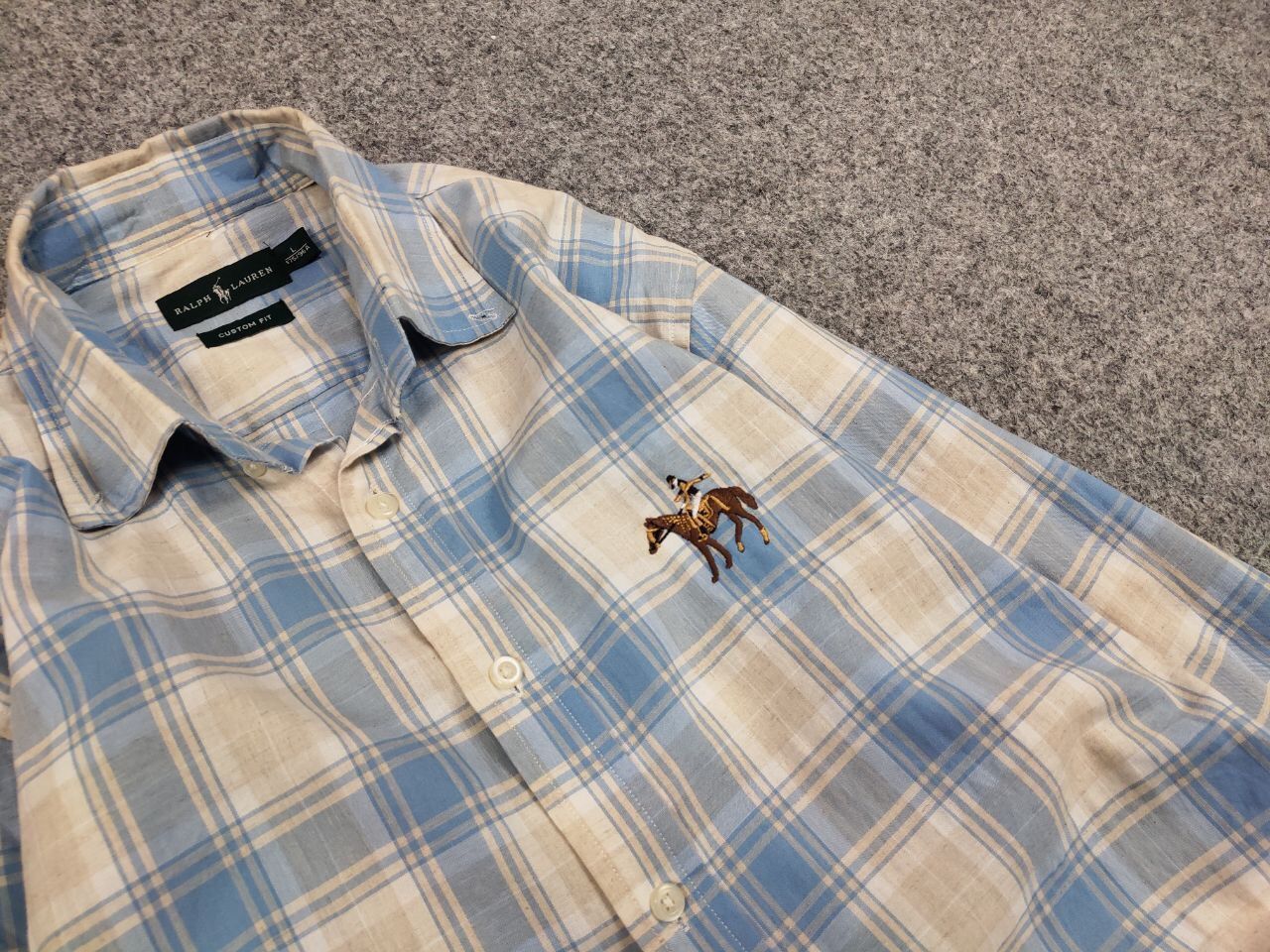 Lauren Ralph Lauren Lauren Ralph Lauren Checkered Cotton Logo men's Shirt Size US L / EU 52-54 / 3 - 12 Thumbnail