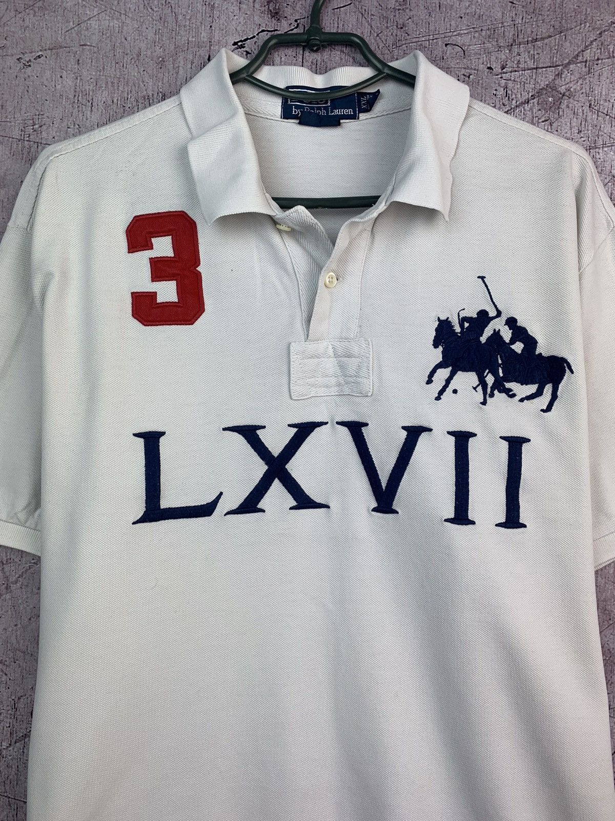 Polo Ralph Lauren × Vintage Vintage Polo Ralph Lauren Polo Shirt Size US XXL / EU 58 / 5 - 3 Thumbnail