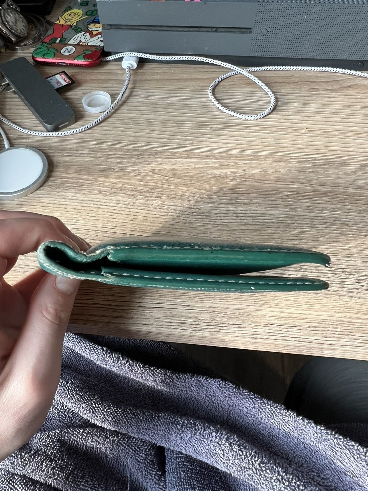 Goyard GOYARD PASSPORT CARD HOLDER WALLET - GREEN Size ONE SIZE - 5 Thumbnail