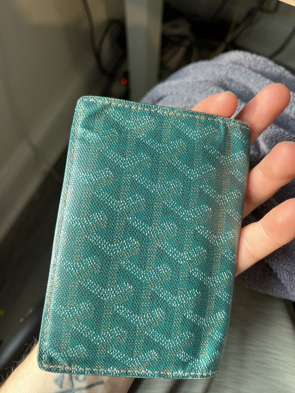 Goyard GOYARD PASSPORT CARD HOLDER WALLET - GREEN Size ONE SIZE - 3 Thumbnail