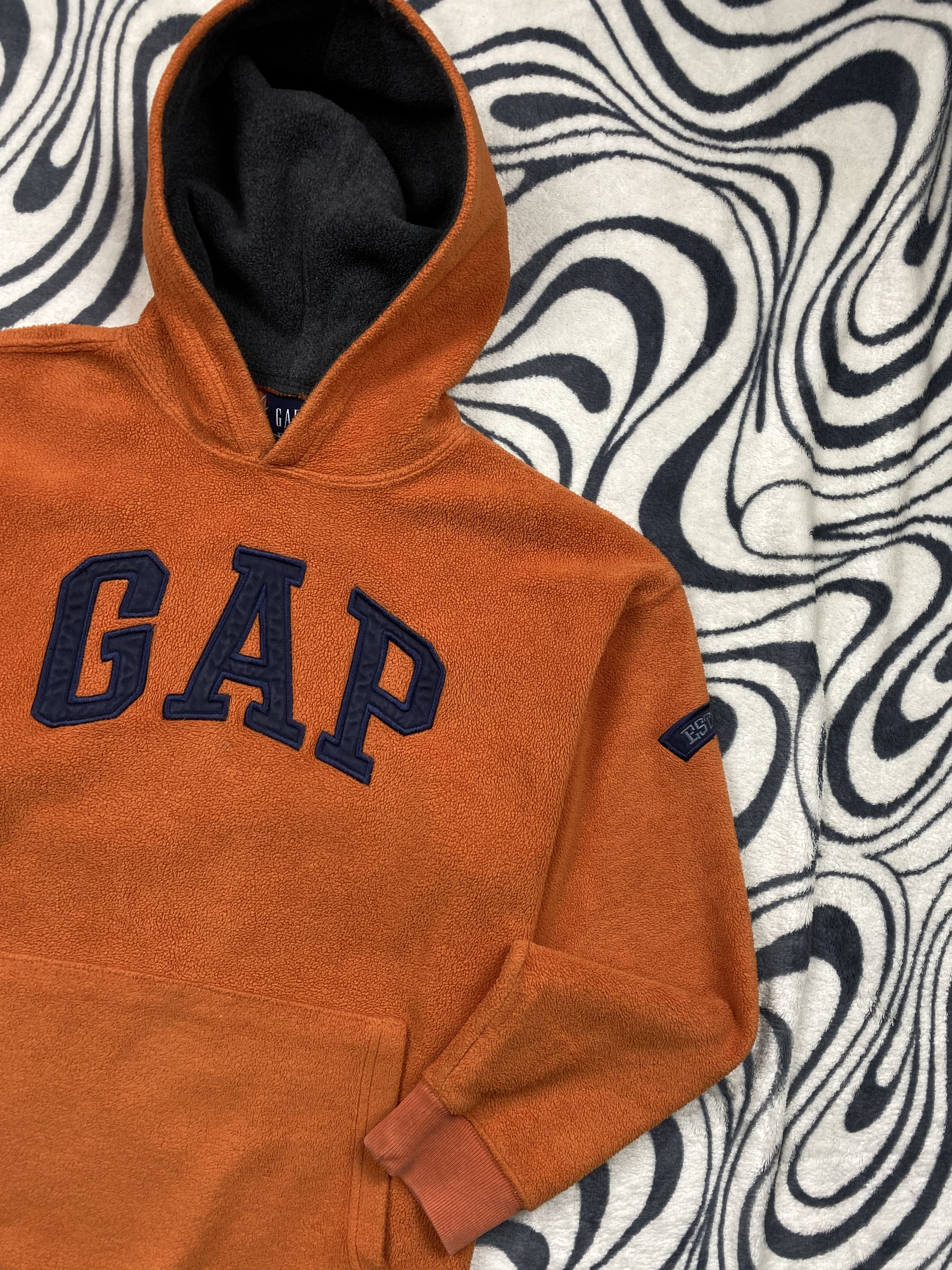 Gap × Vintage Gap Vintage Fleece Hoodie Size US L / EU 52-54 / 3 - 3 Thumbnail