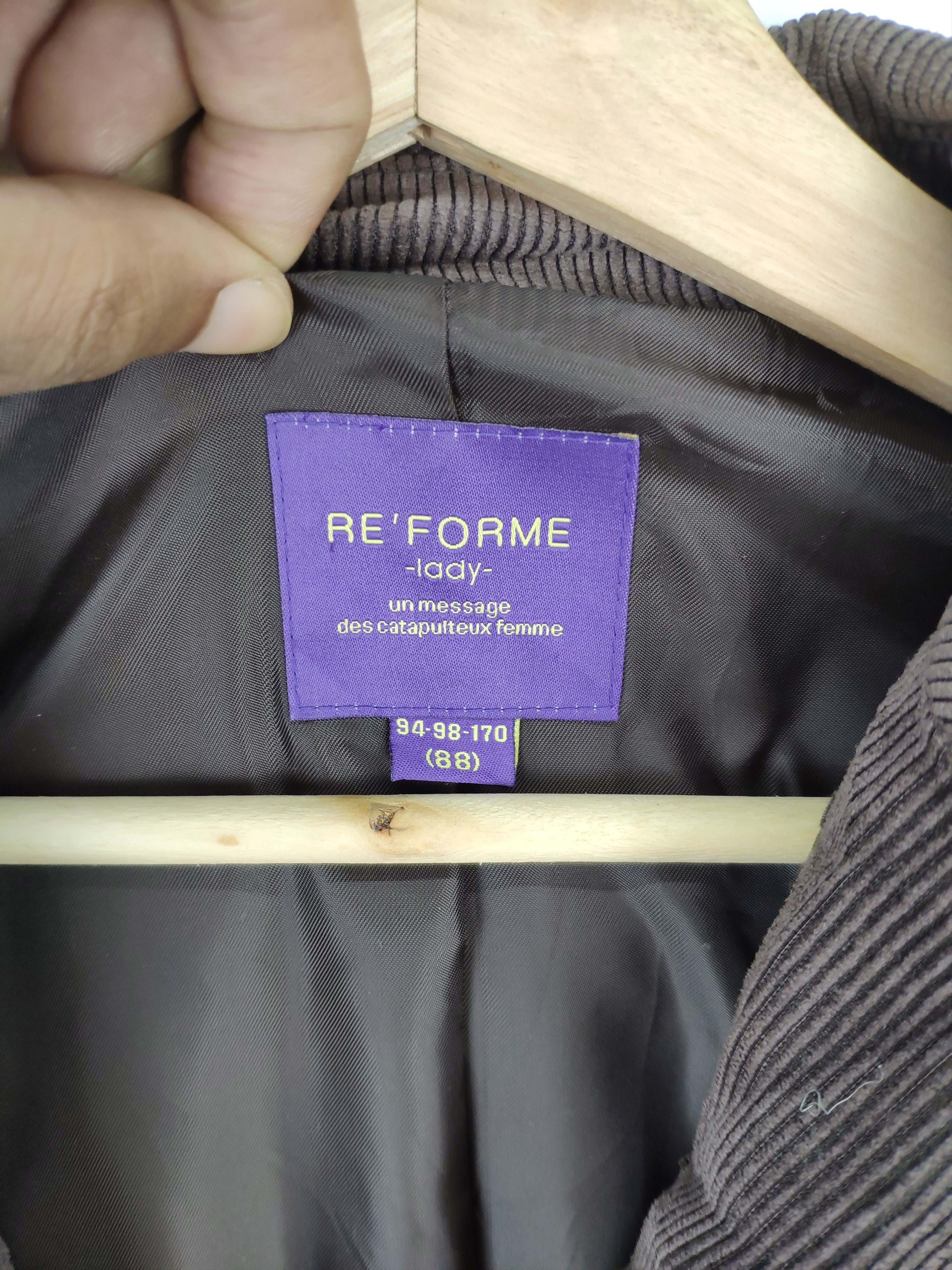 Other Vintage Corduroy Blazer Jacket by Reforme Size M / US 6-8 / IT 42-44 - 11 Thumbnail