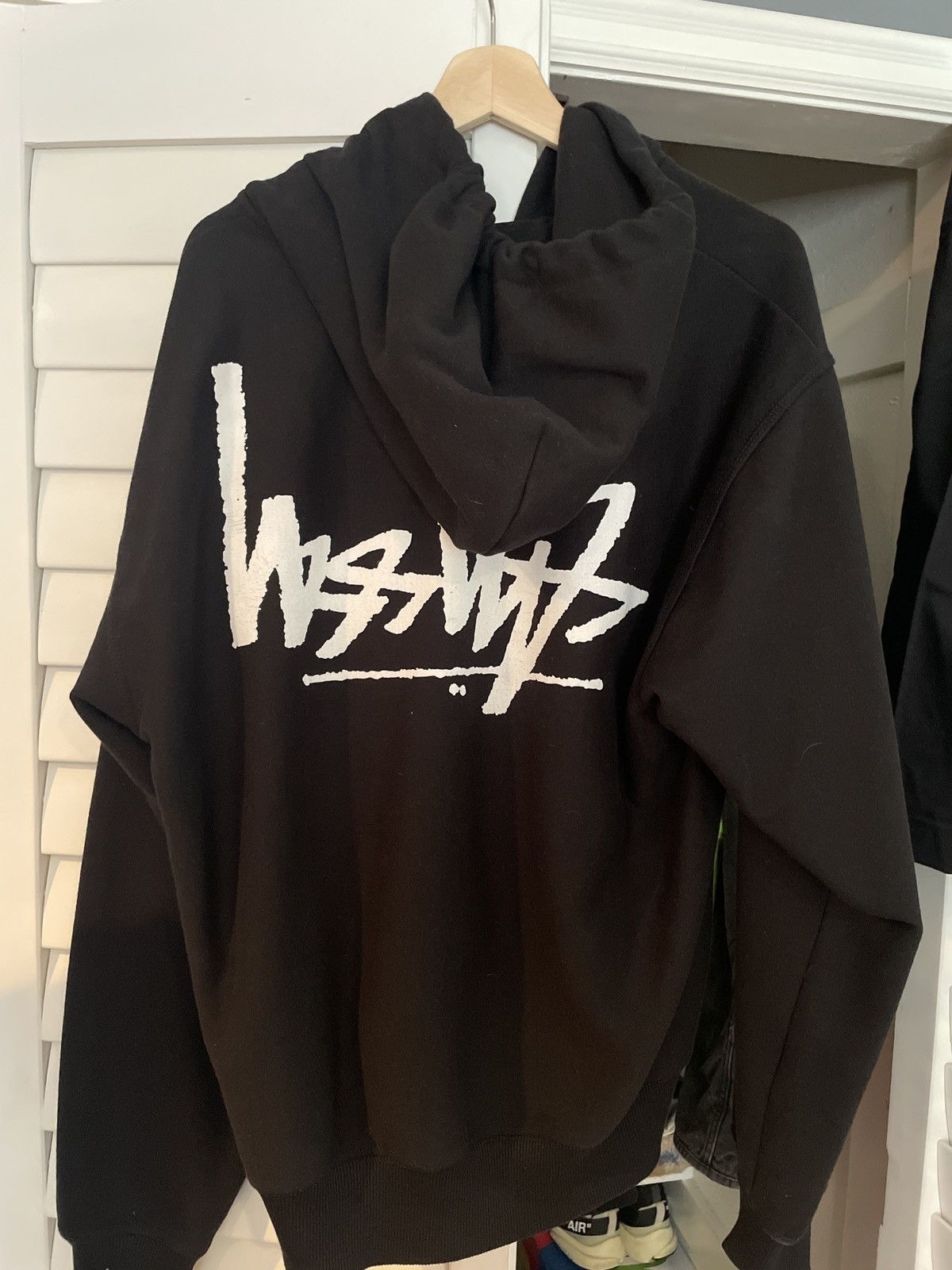 Stussy Upside Down Logo Zip Up | Grailed