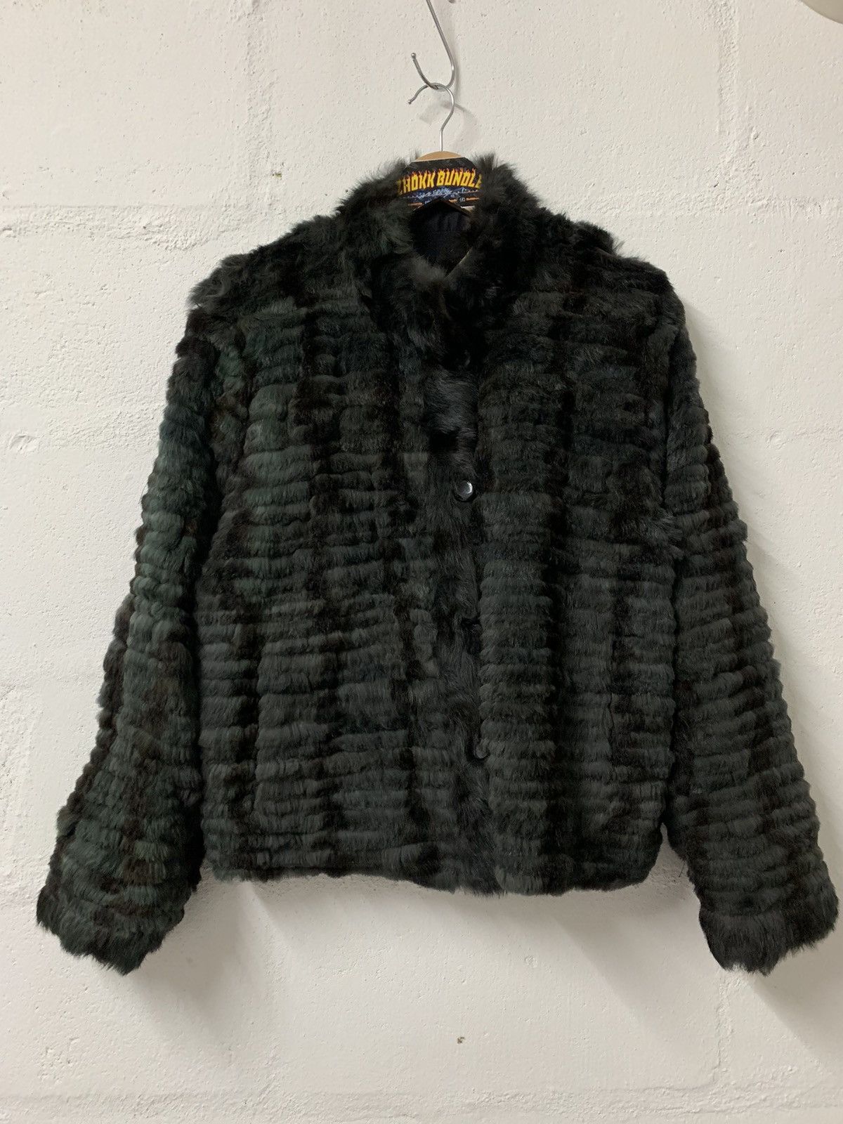 Japanese Brand Fur Rabbit Reversible Jacket Nice Design Size M / US 6-8 / IT 42-44 - 1 Thumbnail