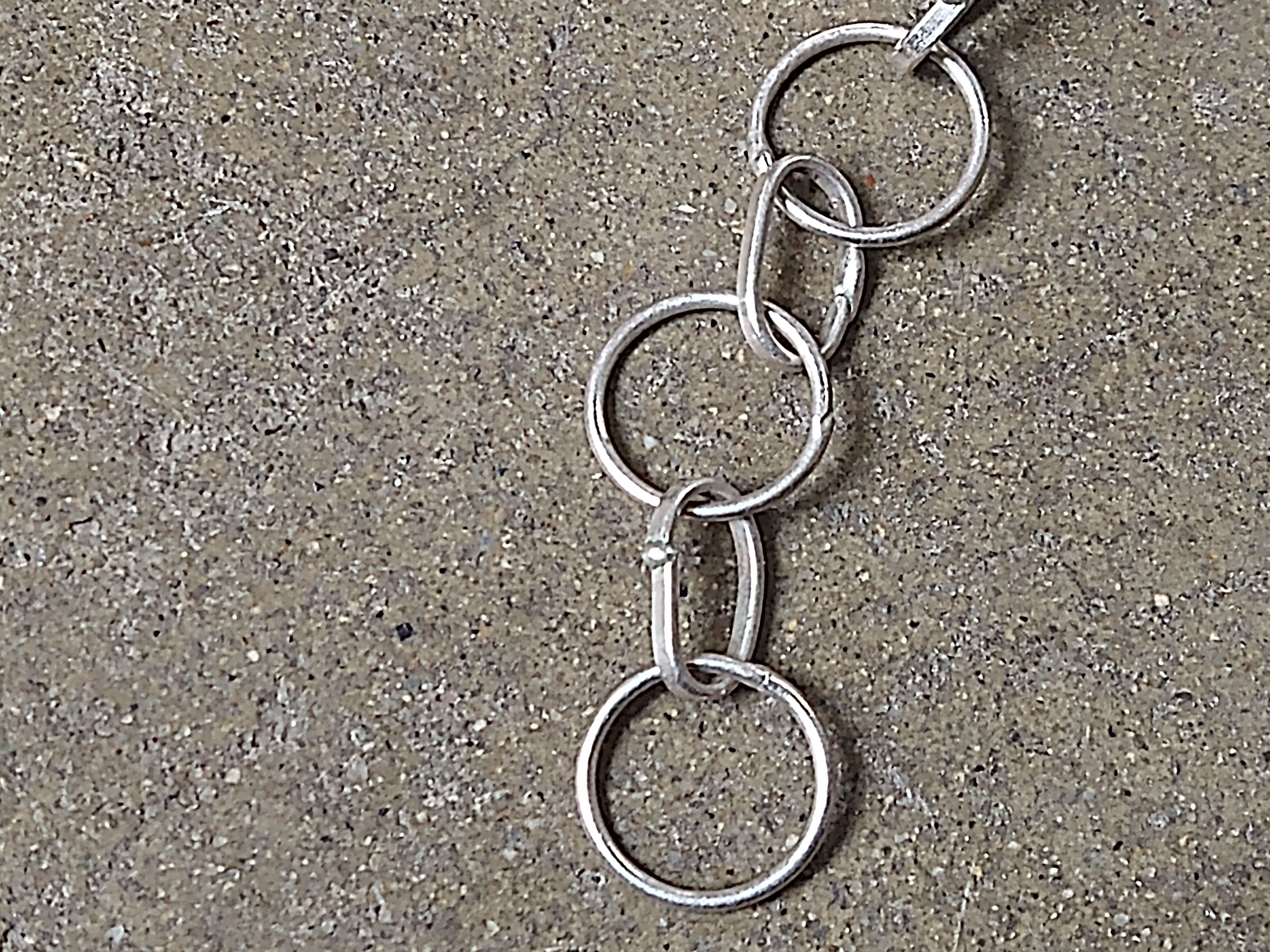 Jewelry Sterling Silver Bracelet Pink Glass Tennis Chain 8" Size ONE SIZE - 13 Thumbnail