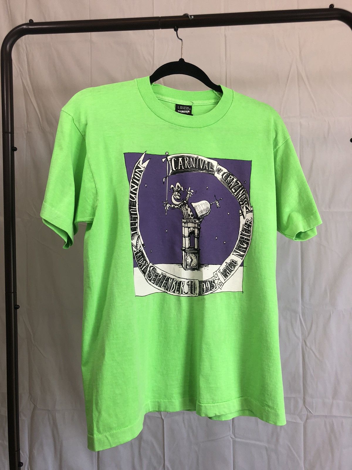 Vintage Single Stitch 1993 Carnival Of Craziness 90s Tee Size US L / EU 52-54 / 3 - 2 Thumbnail