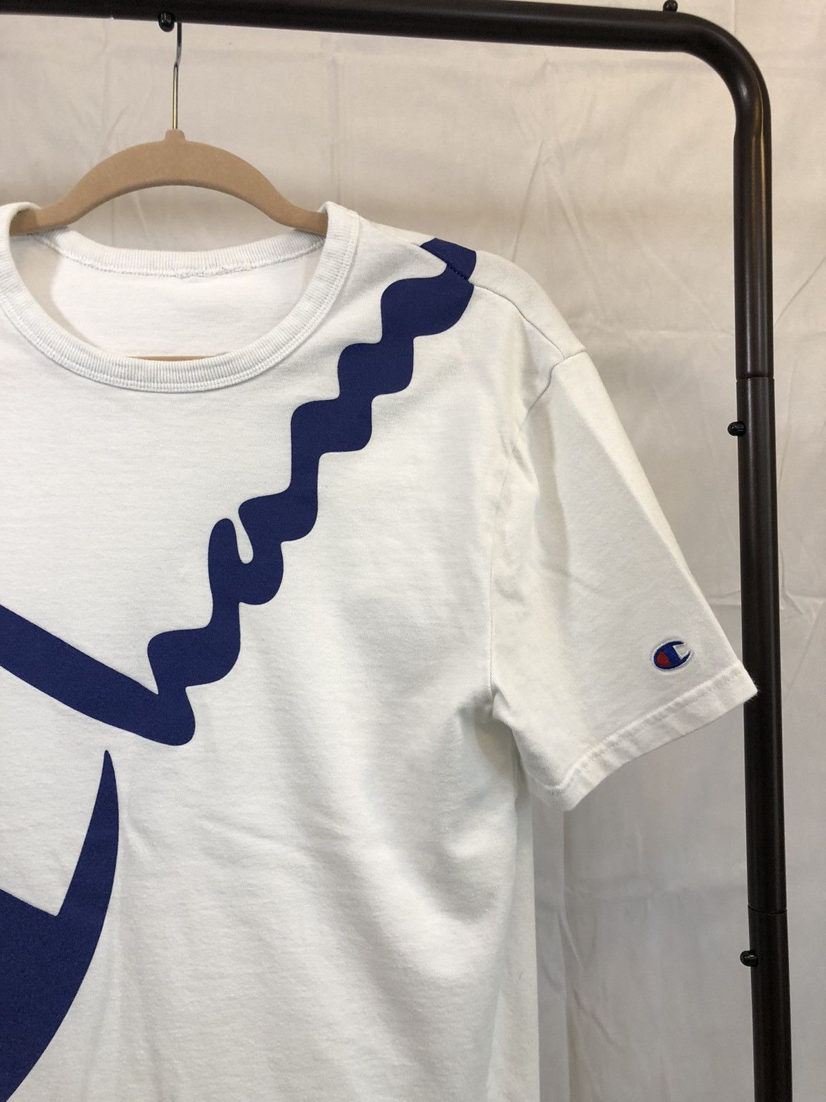 Champion × Vintage Vintage White Champion Script Classic Tee Size US L / EU 52-54 / 3 - 10 Thumbnail