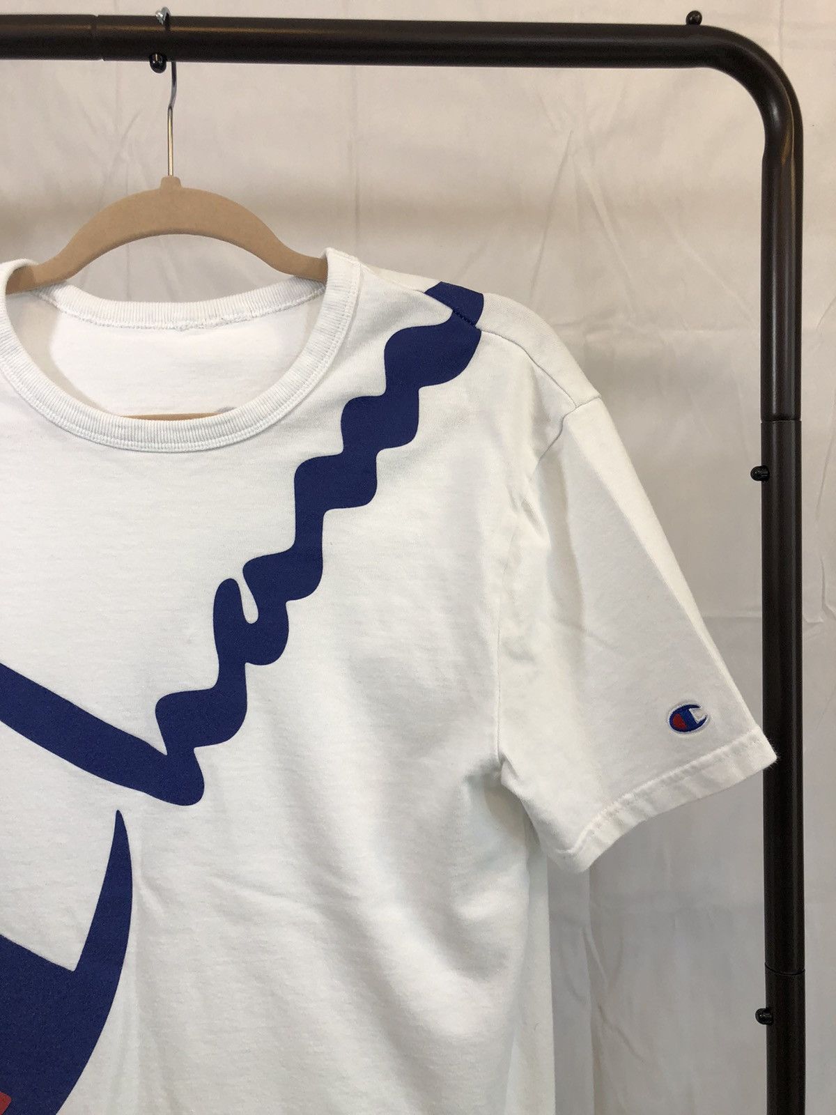 Champion × Vintage Vintage White Champion Script Classic Tee Size US L / EU 52-54 / 3 - 2 Thumbnail