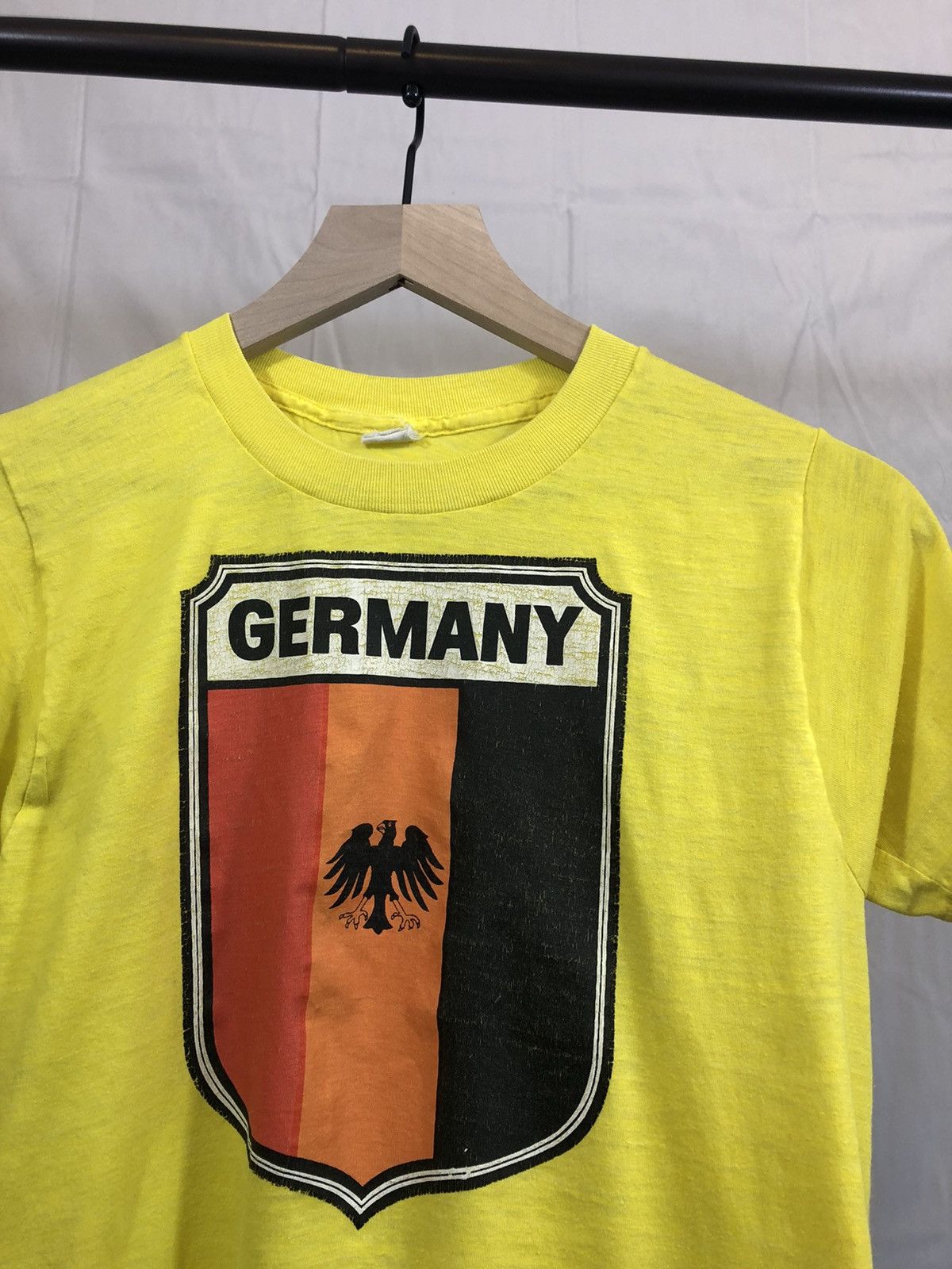 Vintage Vintage Single Stitch Germany Flag Distressed Paper Thin Tee Size US M / EU 48-50 / 2 - 1 Thumbnail