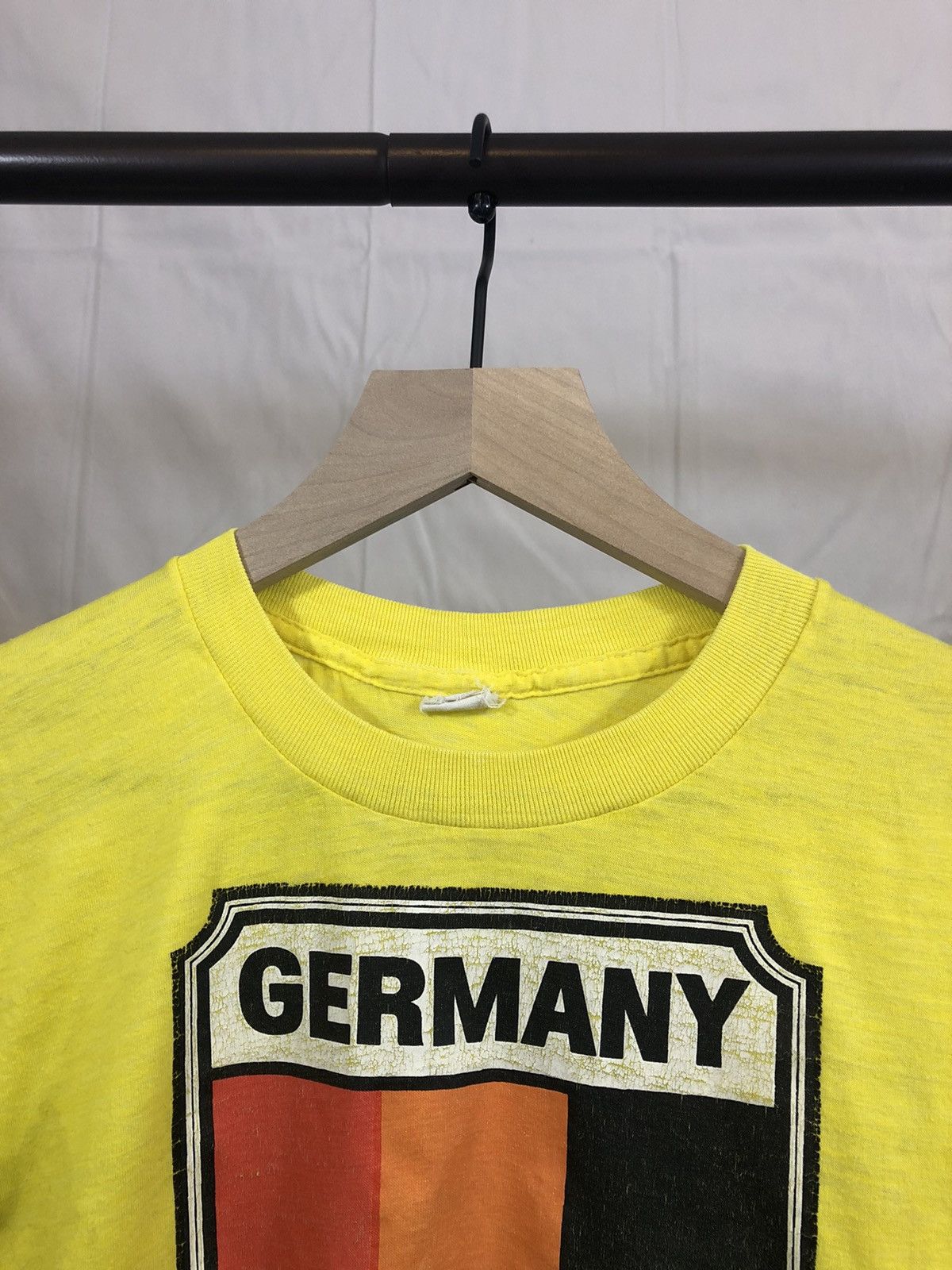 Vintage Vintage Single Stitch Germany Flag Distressed Paper Thin Tee Size US M / EU 48-50 / 2 - 3 Thumbnail