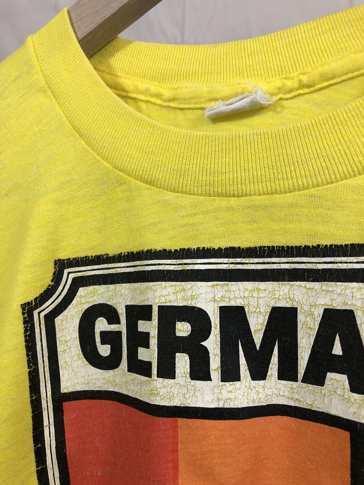 Vintage Vintage Single Stitch Germany Flag Distressed Paper Thin Tee Size US M / EU 48-50 / 2 - 9 Thumbnail