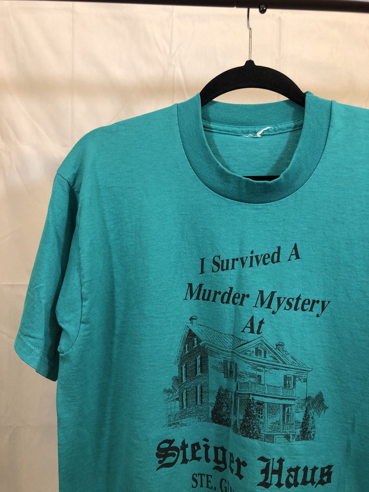 Vintage Murder Mystery Steiger House Creepy Tee Size US L / EU 52-54 / 3 - 10 Thumbnail