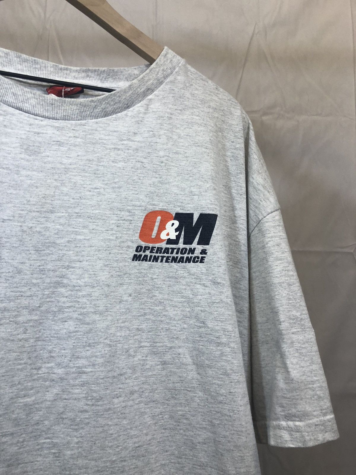Vintage Oversize BIG XXXL Boxy Workwear Blue Collar Tee Size US XXL / EU 58 / 5 - 3 Thumbnail