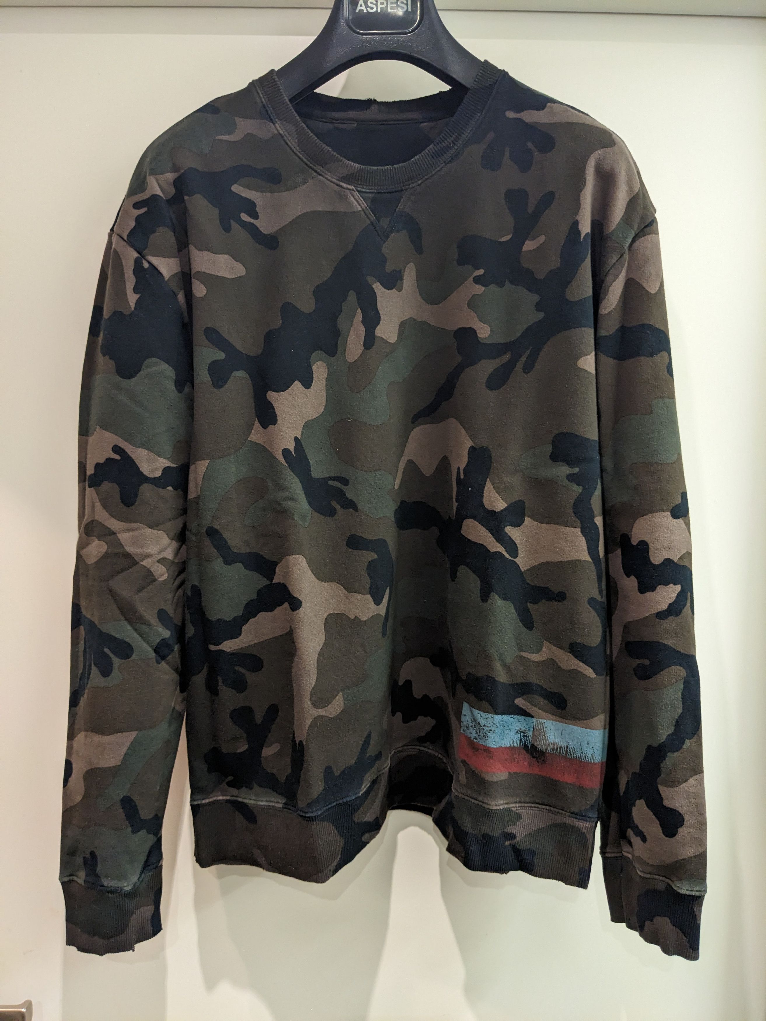 Cotton camo sweatshirt L