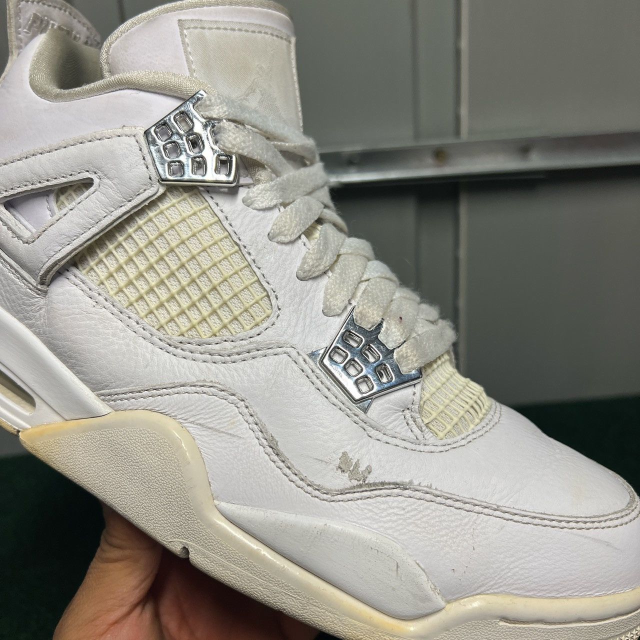 Jordan Brand Air Jordan 4 Retro “Pure Money” Size US 9.5 / EU 42-43 - 2 Thumbnail