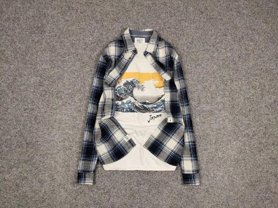 Flannel Vintage Flannel Checkered Shirt Travis Scott Style Size US S / EU 44-46 / 1 - 1 Thumbnail