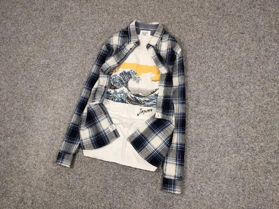 Flannel Vintage Flannel Checkered Shirt Travis Scott Style Size US S / EU 44-46 / 1 - 2 Thumbnail