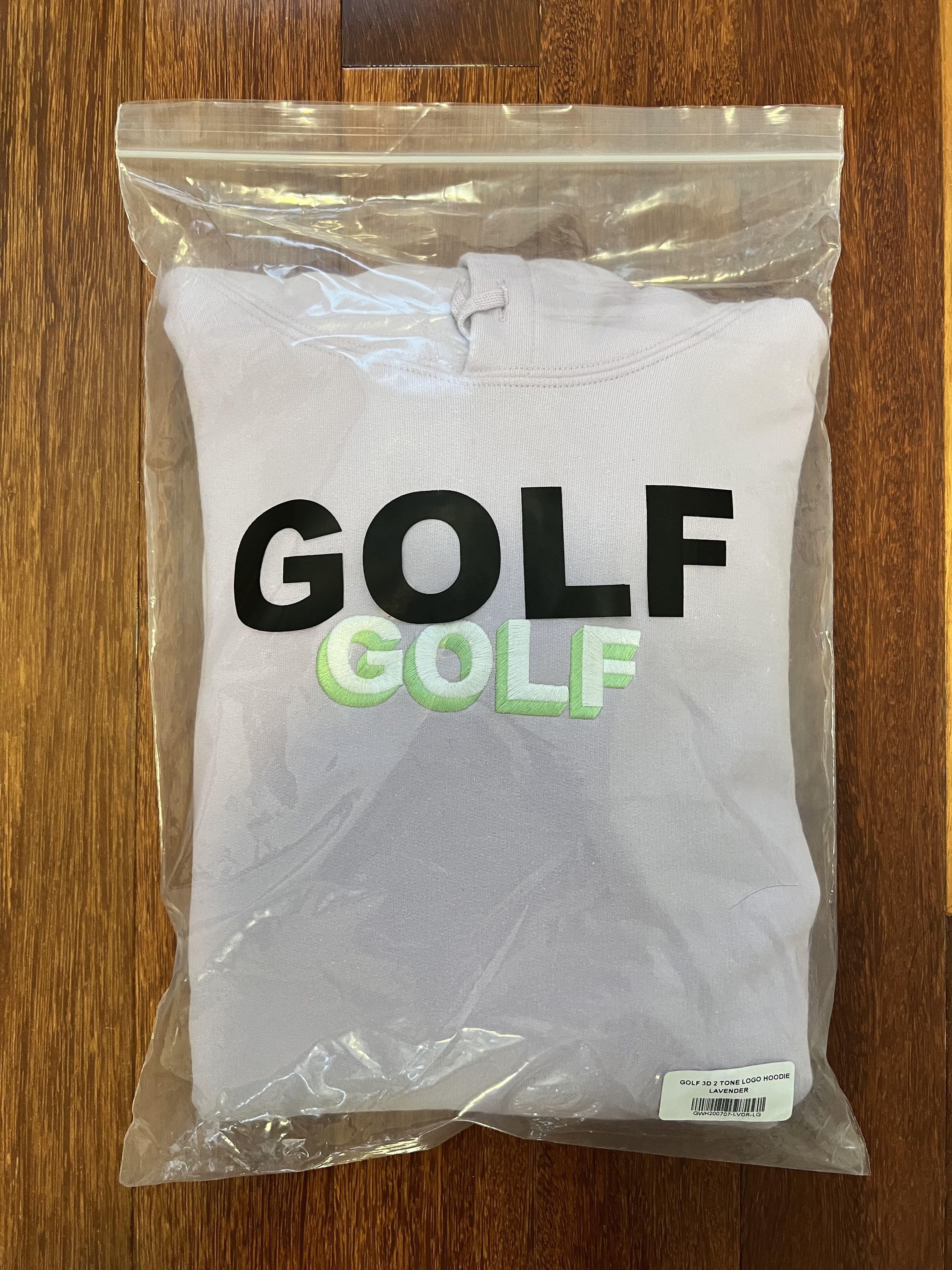 Golf Wang 💚 Golf Wang 3D 2-Tone Logo Hoodie Lavender Size US L / EU 52-54 / 3 - 8 Thumbnail