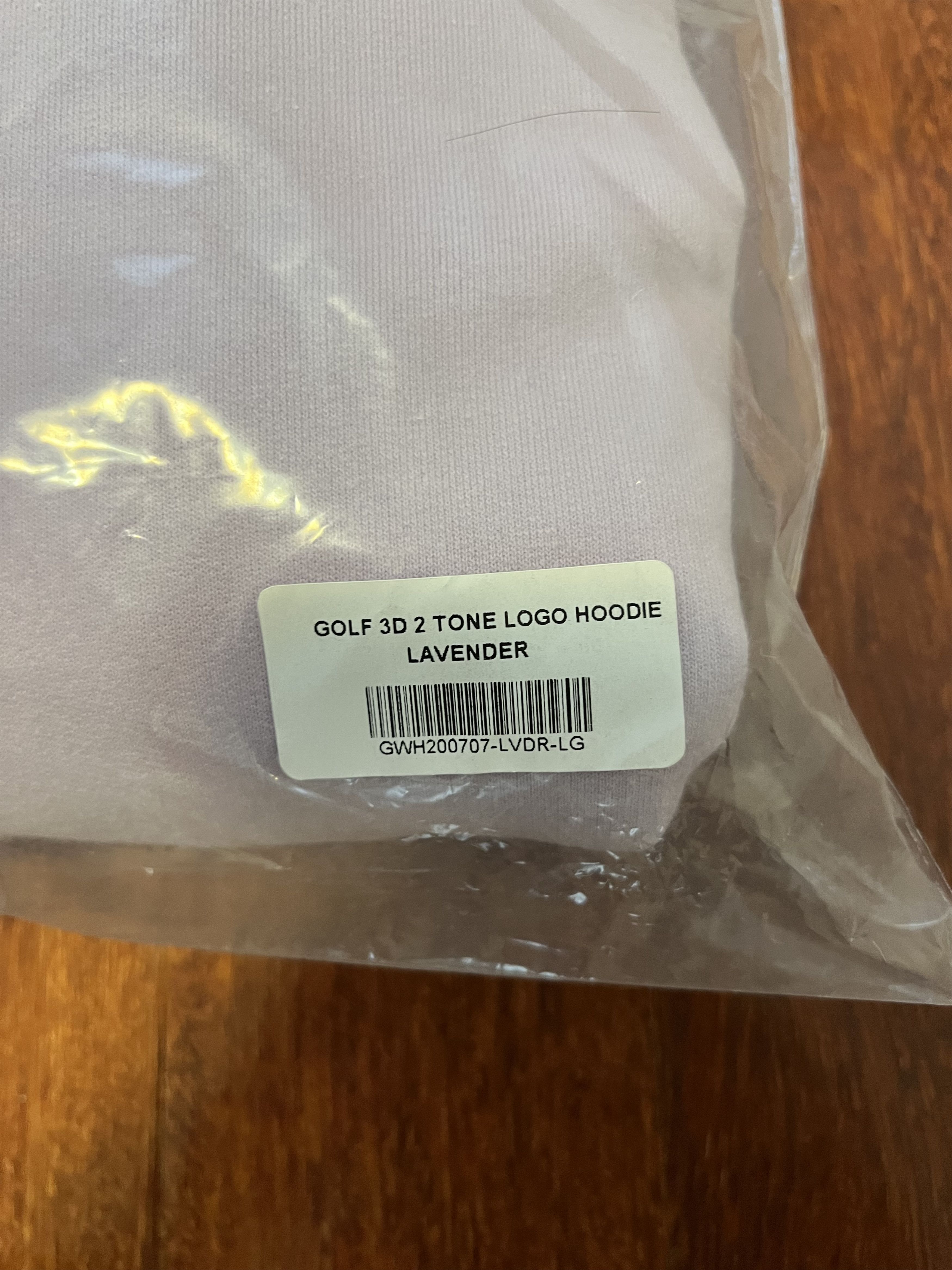 Golf Wang 💚 Golf Wang 3D 2-Tone Logo Hoodie Lavender Size US L / EU 52-54 / 3 - 9 Thumbnail