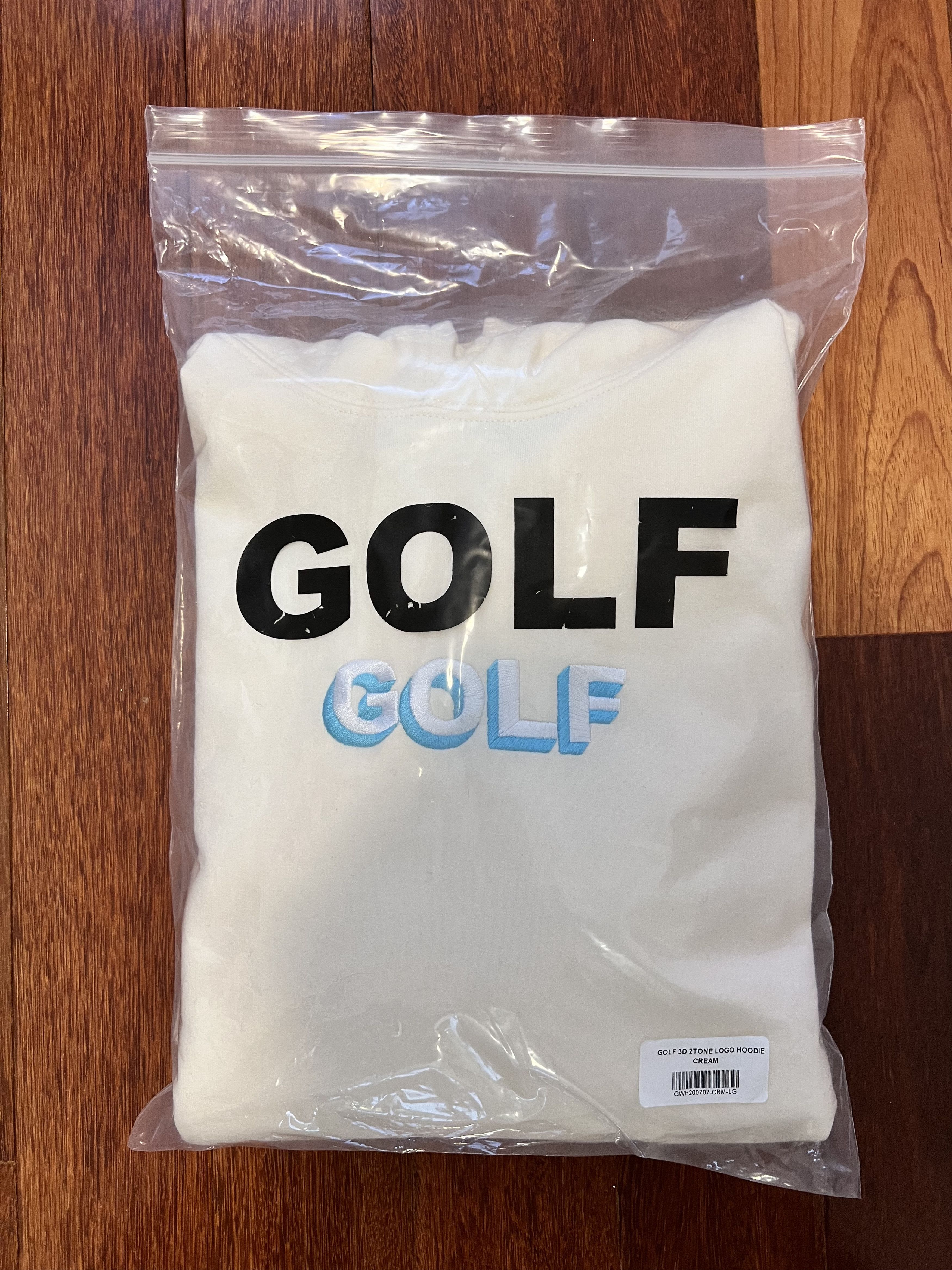 Golf Wang 💚 Golf Wang 3D 2-Tone Embroidered Logo Hoodie Cream Size US L / EU 52-54 / 3 - 8 Thumbnail