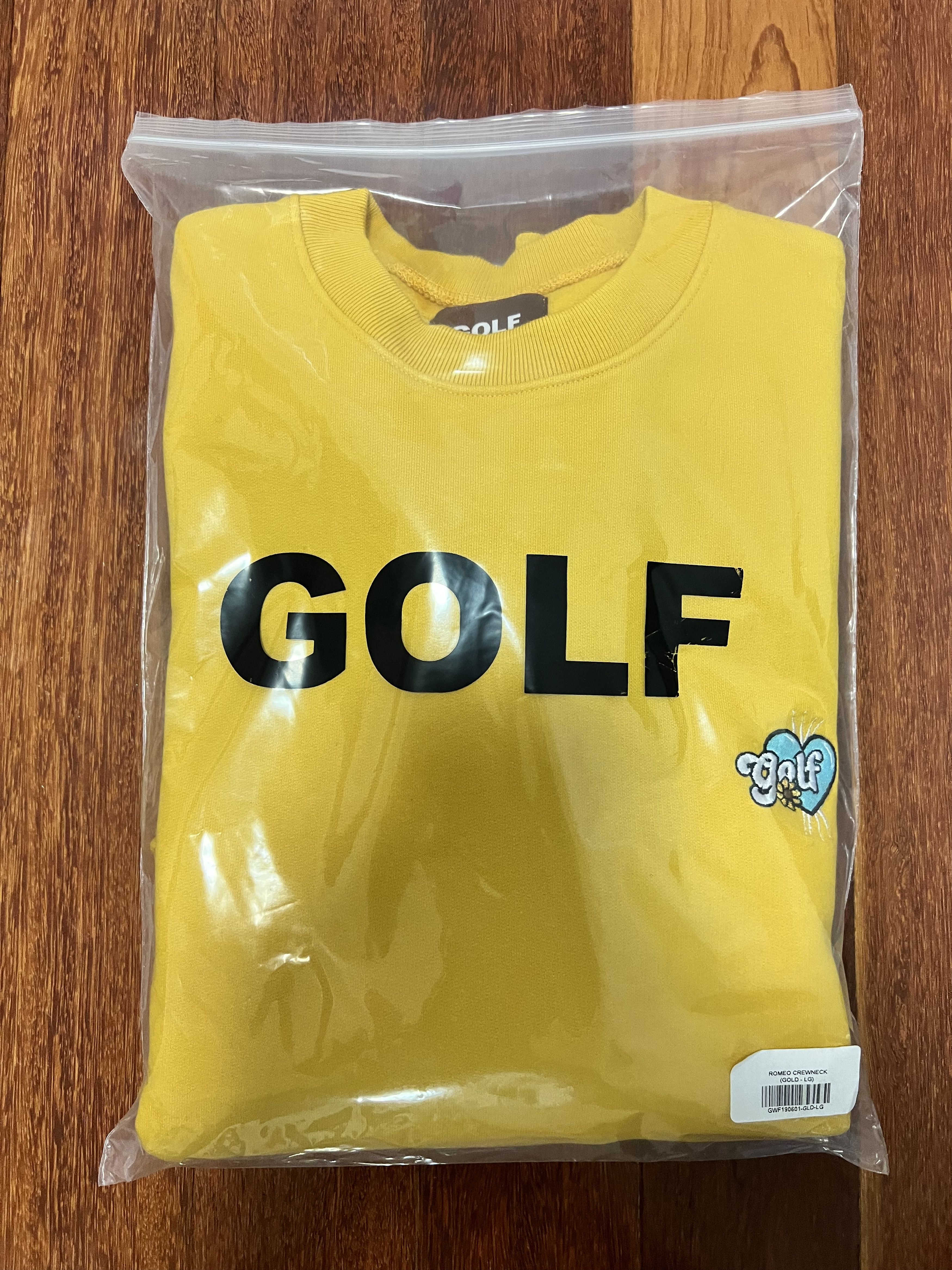Golf Wang 💚 Golf Wang Romeo Crewneck Gold Large Size US L / EU 52-54 / 3 - 8 Thumbnail