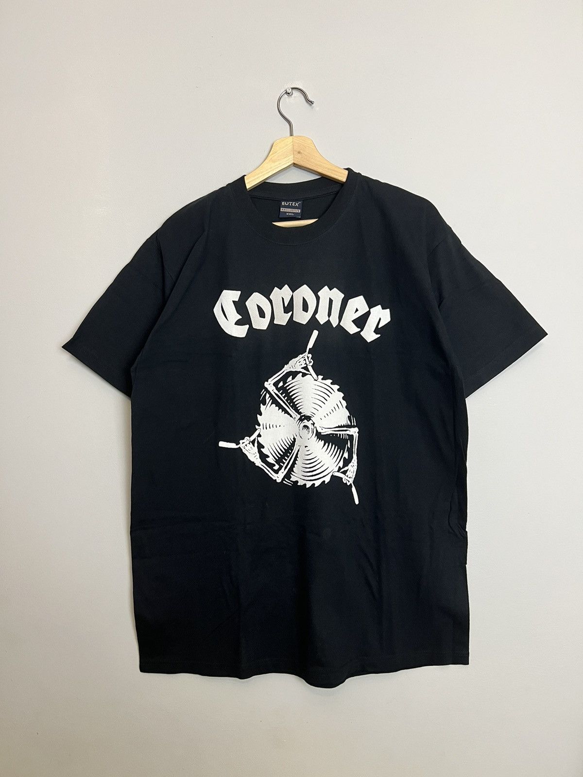Band Tees Rare Vintage 90s Coroner Thrash Metal Band T-Shirt Size US XXL / EU 58 / 5 - 1 Thumbnail