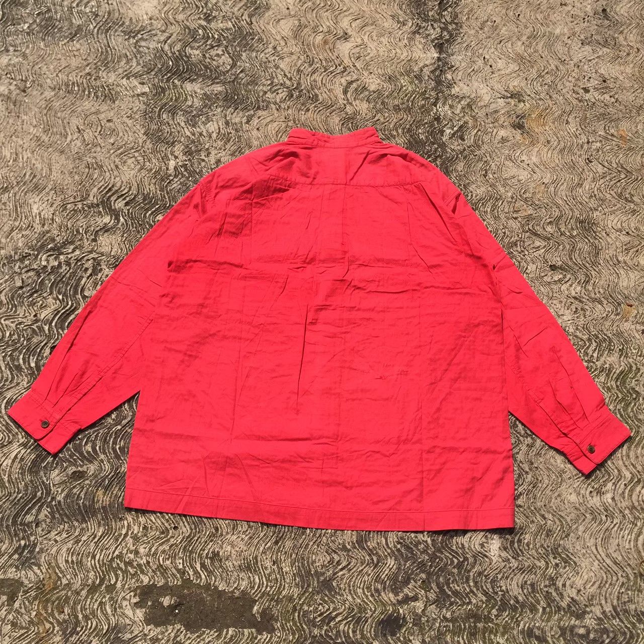 Issey Miyake issey miyake early brand "permanente" mandarin collar shirt Size US L / EU 52-54 / 3 - 7 Thumbnail