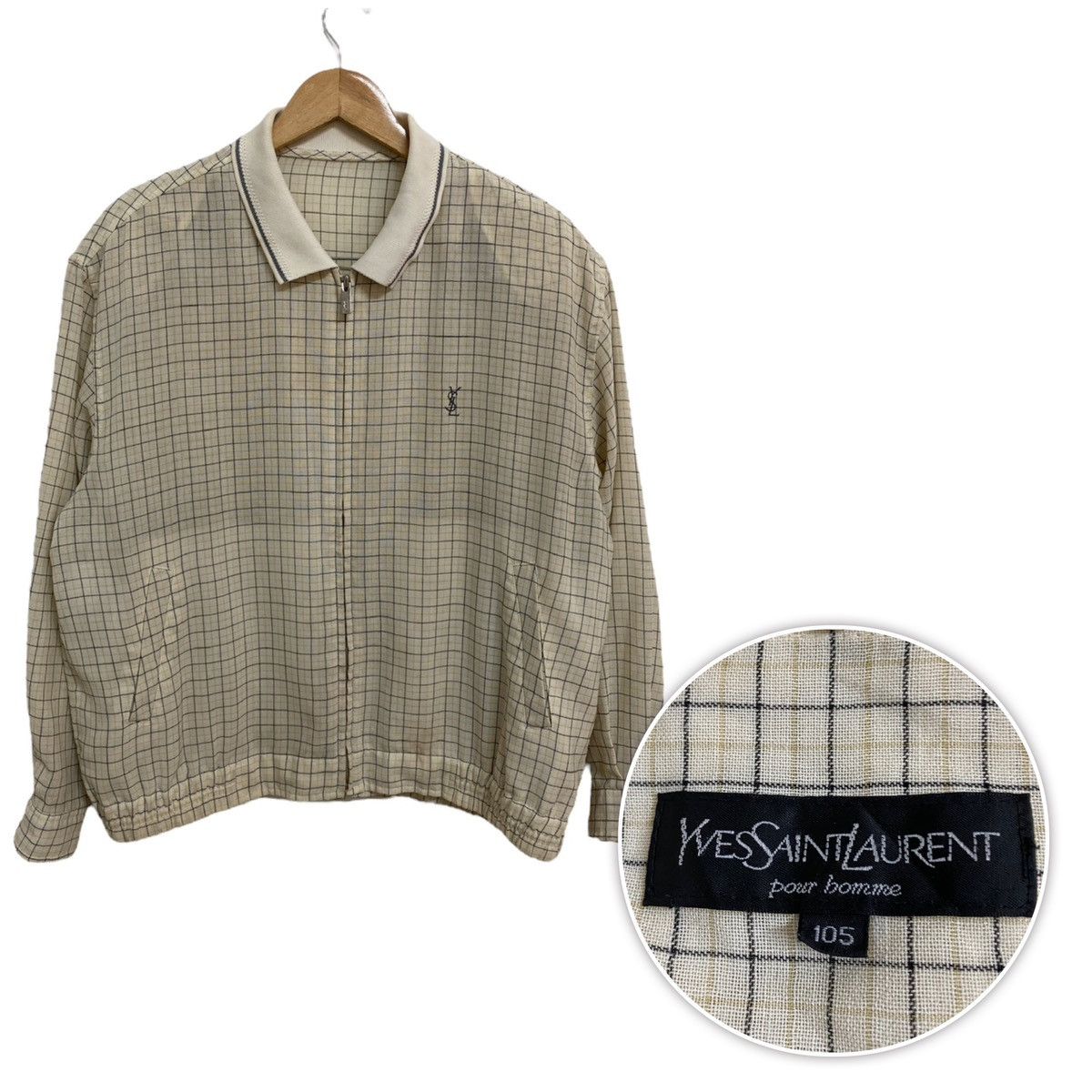 Vintage Yves Saint Laurent YSL Pour Homme Harrington Jacket