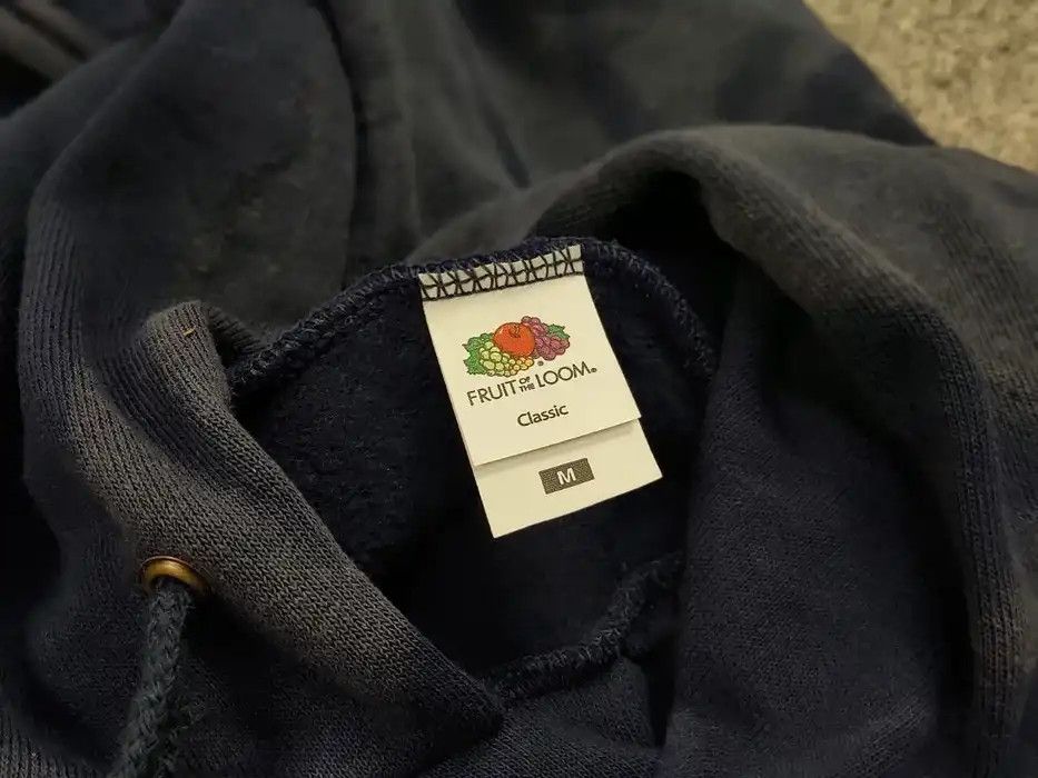Japanese Brand Vintage 90's Sun Faded Silhouette Boxy Blue Blank Hoodie Size US M / EU 48-50 / 2 - 9 Thumbnail