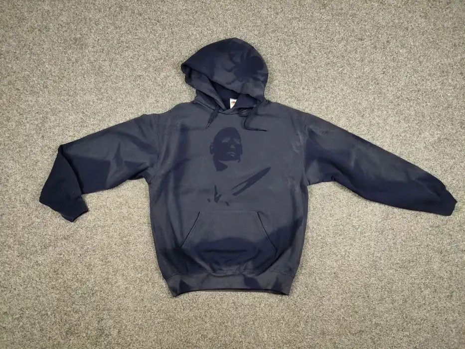 Japanese Brand Vintage 90's Sun Faded Silhouette Boxy Blue Blank Hoodie Size US M / EU 48-50 / 2 - 4 Thumbnail