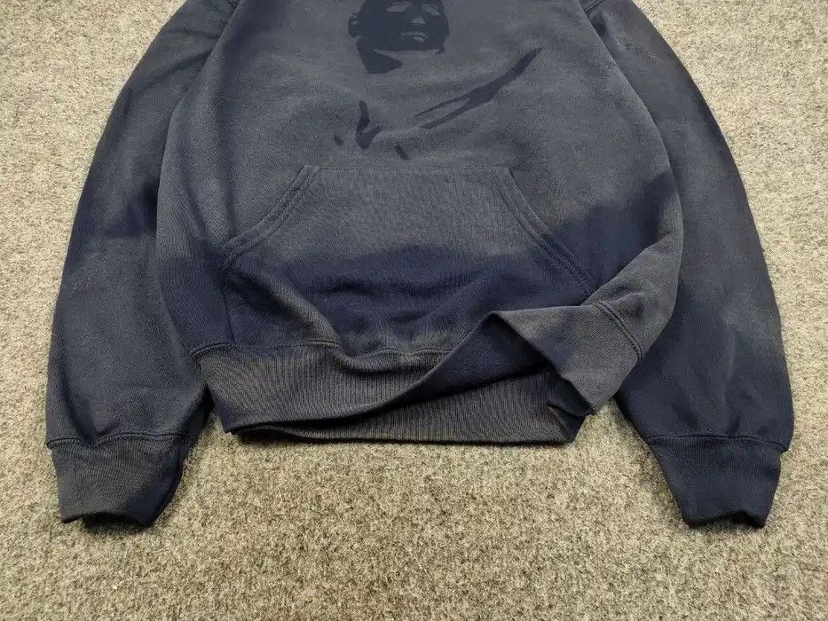 Japanese Brand Vintage 90's Sun Faded Silhouette Boxy Blue Blank Hoodie Size US M / EU 48-50 / 2 - 6 Thumbnail