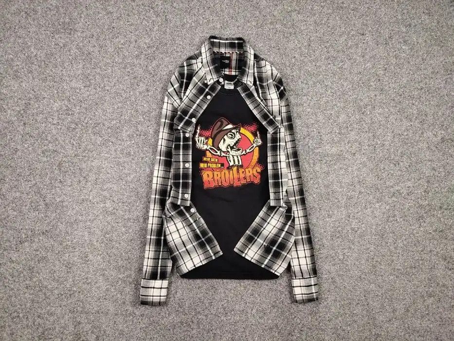Flannel Vintage Flannel Shirt Travis Scott Style Size US XL / EU 56 / 4 - 1 Thumbnail