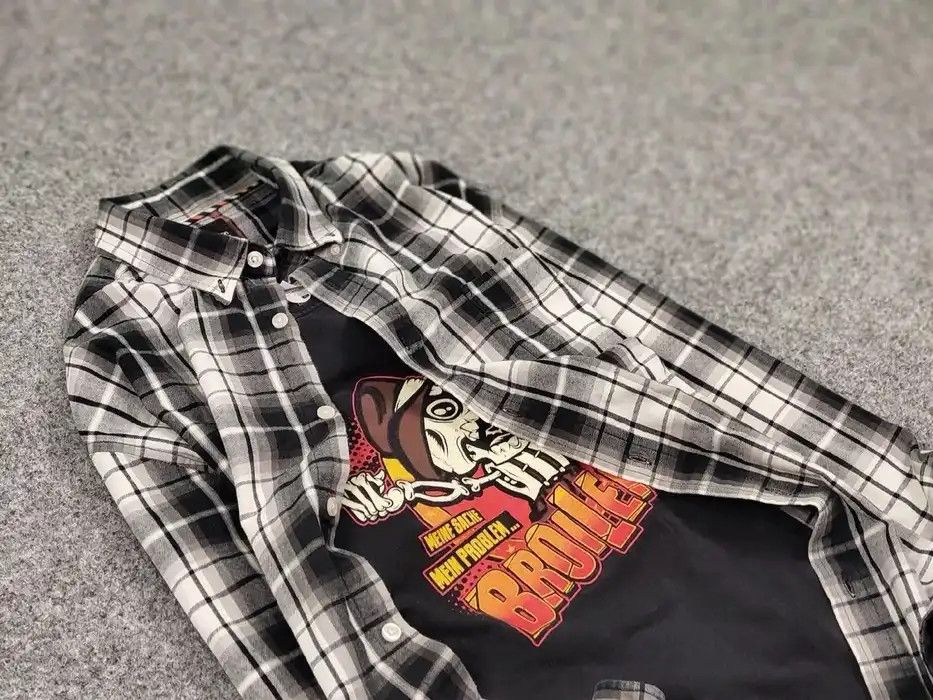 Flannel Vintage Flannel Shirt Travis Scott Style Size US XL / EU 56 / 4 - 6 Thumbnail