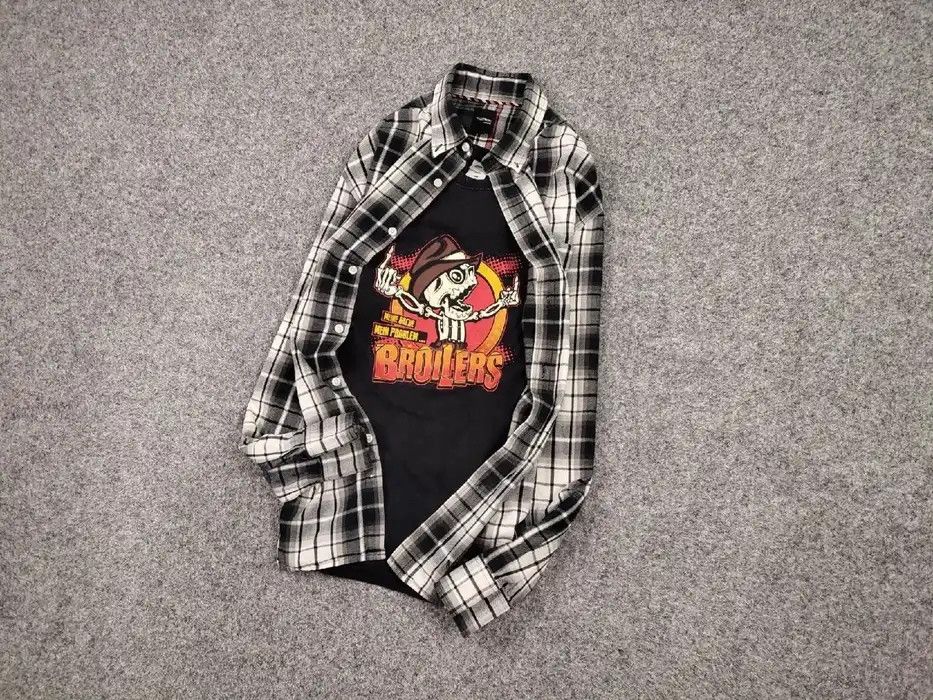 Flannel Vintage Flannel Shirt Travis Scott Style Size US XL / EU 56 / 4 - 4 Thumbnail