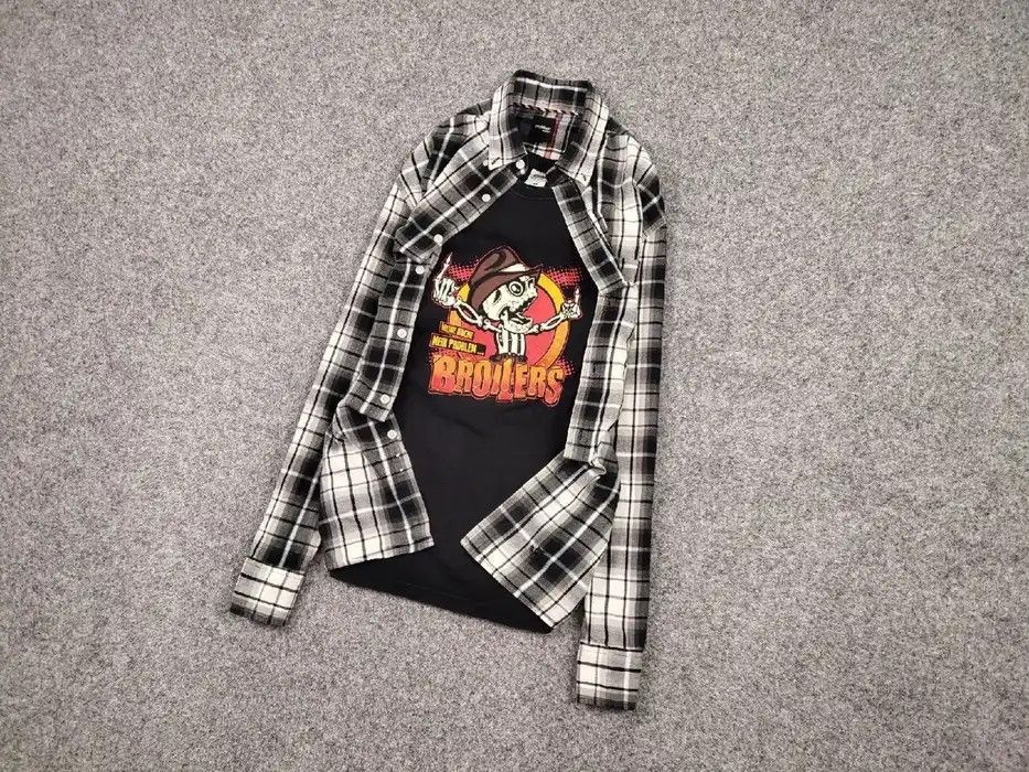 Flannel Vintage Flannel Shirt Travis Scott Style Size US XL / EU 56 / 4 - 2 Thumbnail