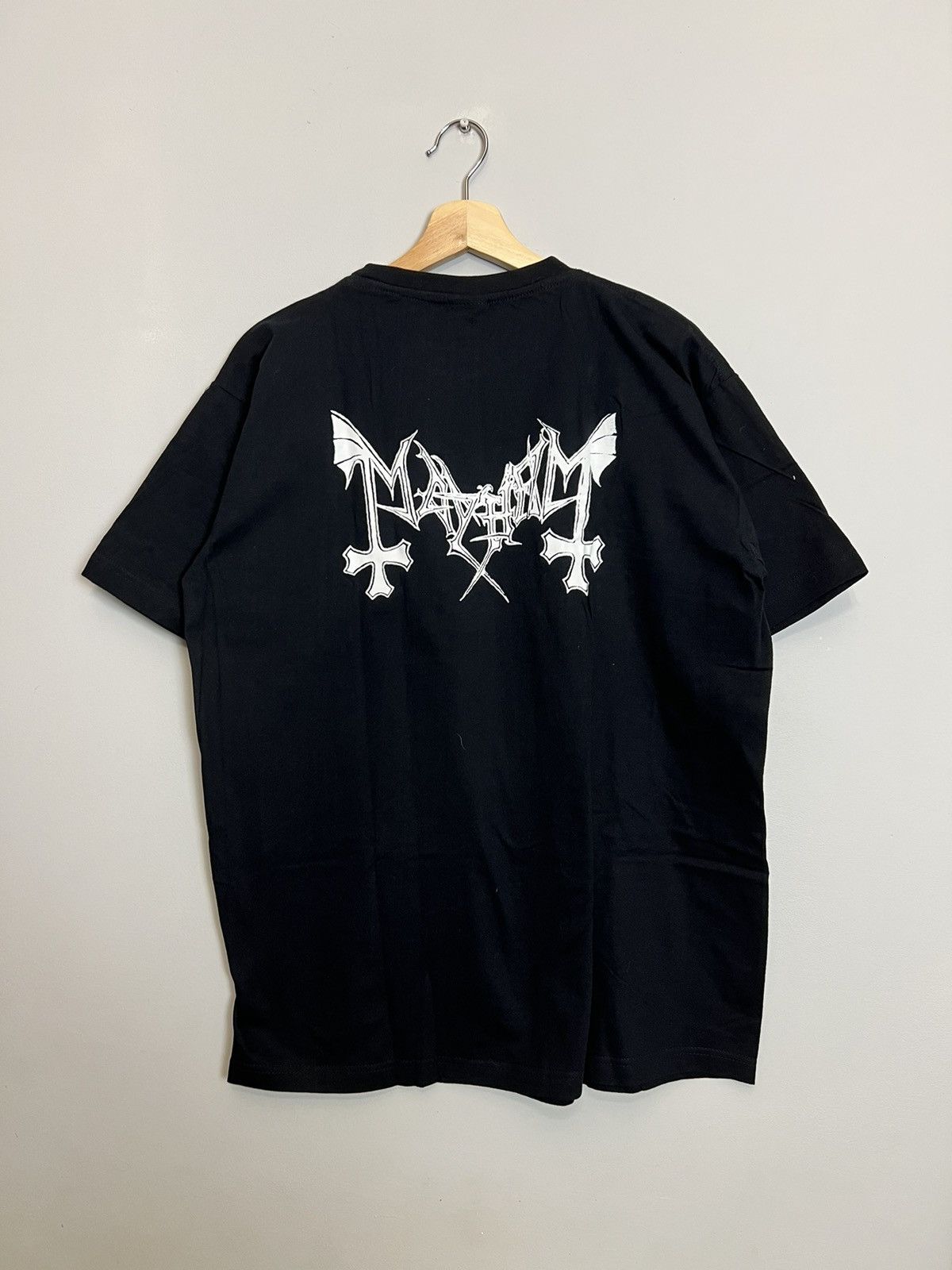 Band Tees 90s Mayhem Logo Black Metal Tshirt Burzum COF Size US XL / EU 56 / 4 - 2 Thumbnail