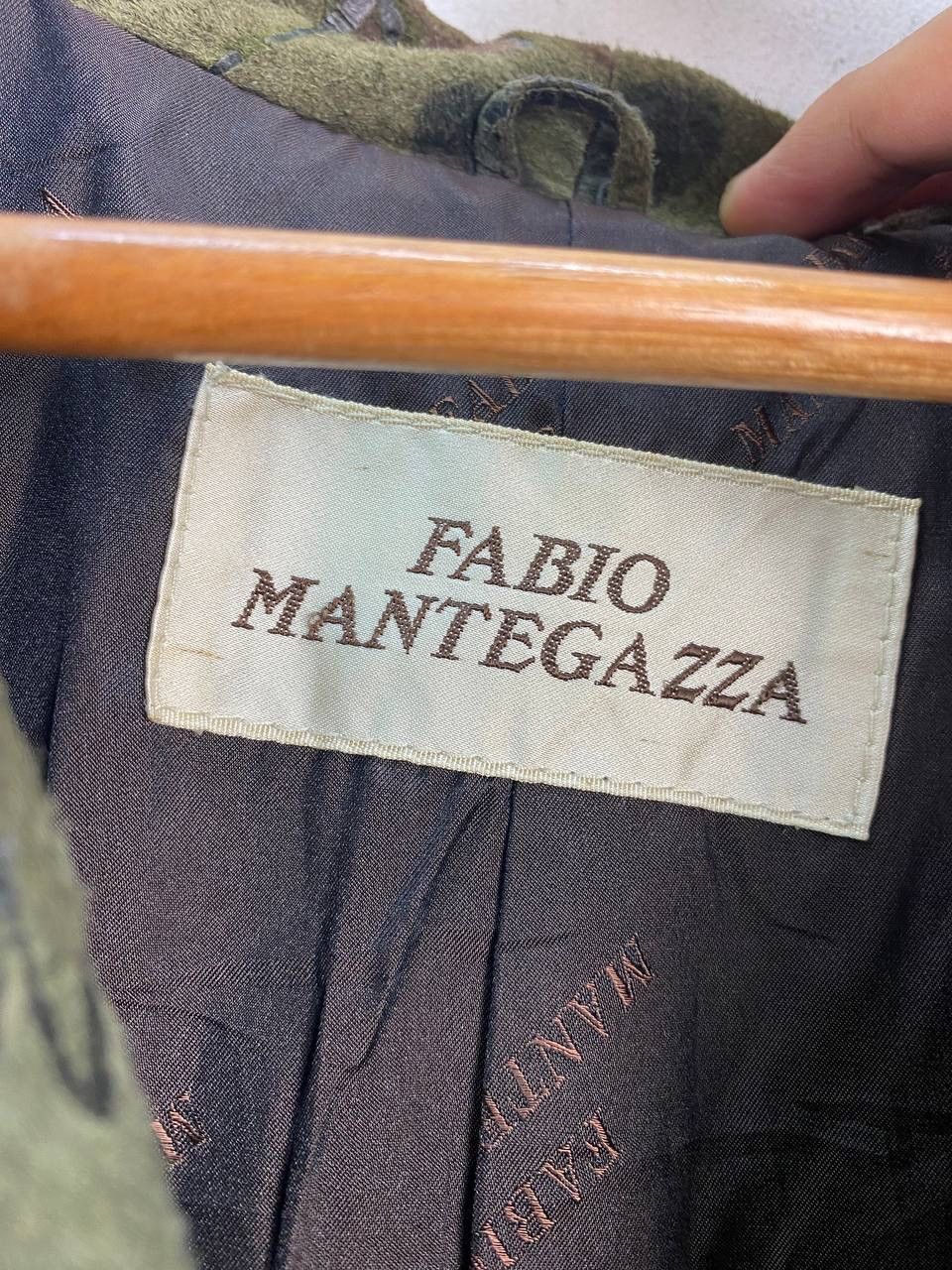 Japanese Brand Vintage Designer Fabio Mantegazza Suede Coat Floral Pattern Size US L / EU 52-54 / 3 - 4 Thumbnail