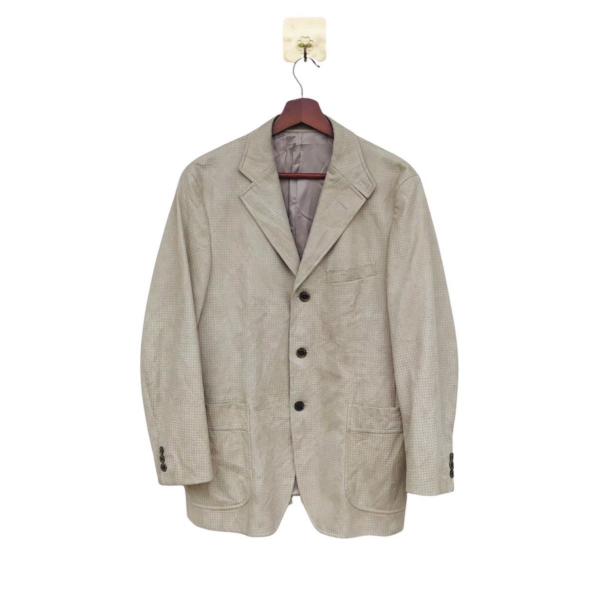 Burberry RARE Burberry JAPAN leather suede button jacket Size US S / EU 44-46 / 1 - 1 Thumbnail
