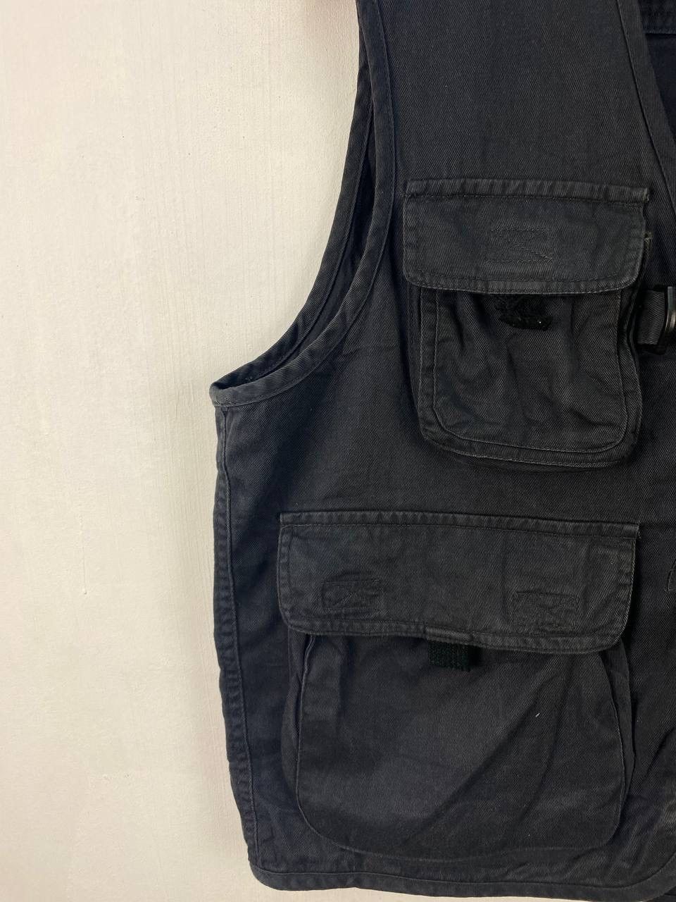 Japanese Brand Vintage Japanese brand denim hunting vest jacket faded wash Size US M / EU 48-50 / 2 - 6 Thumbnail