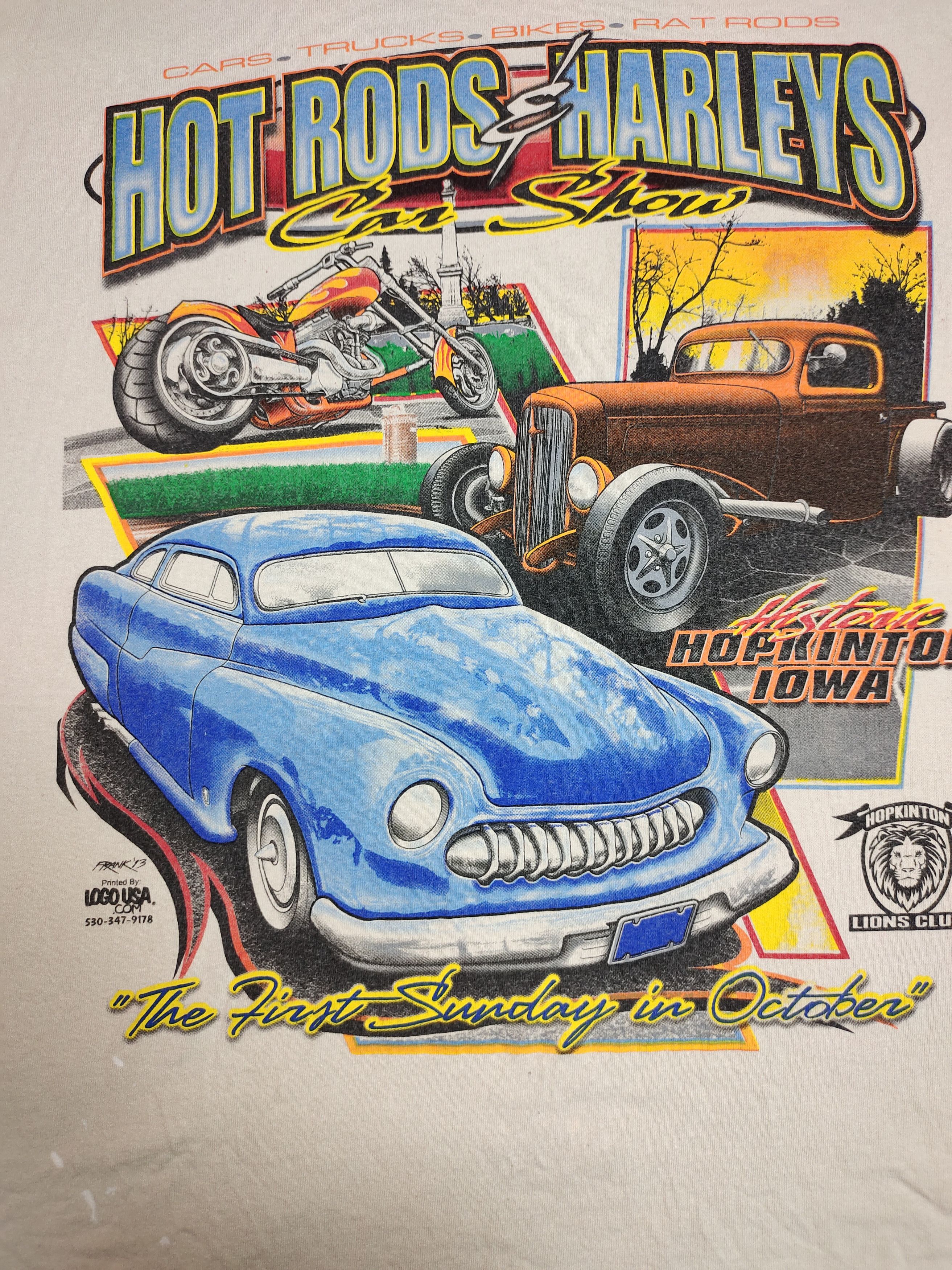 Gildan Hot Rods & Harleys car show tshirt Size US XL / EU 56 / 4 - 1 Thumbnail