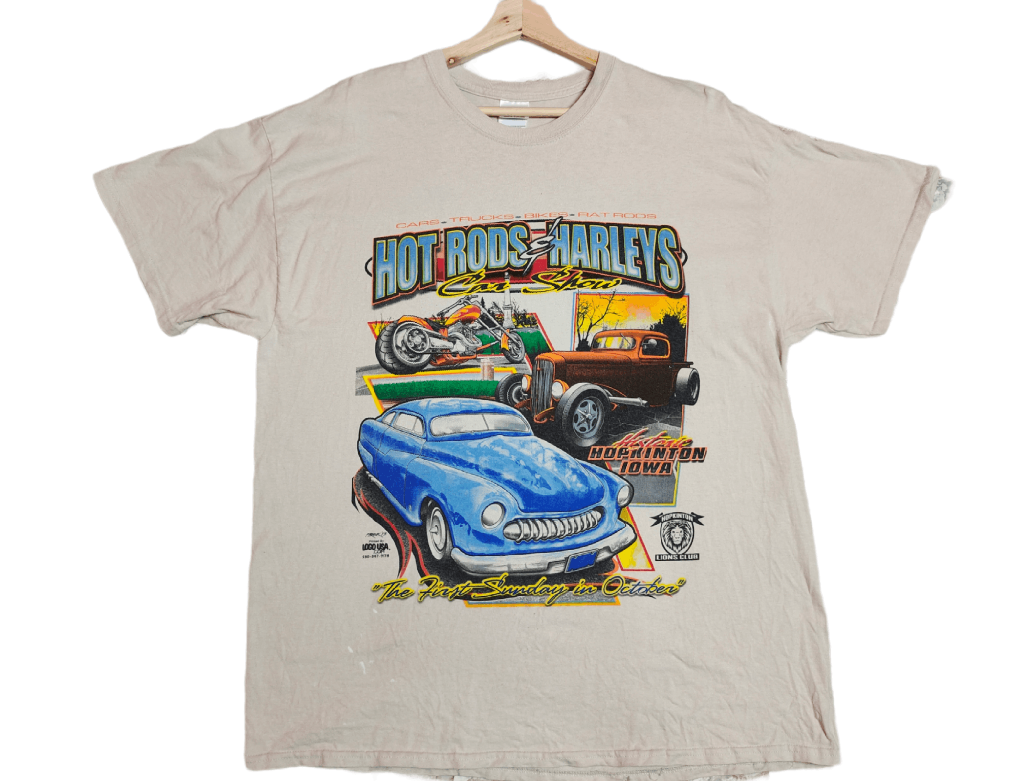 Gildan Hot Rods & Harleys car show tshirt Size US XL / EU 56 / 4 - 2 Thumbnail