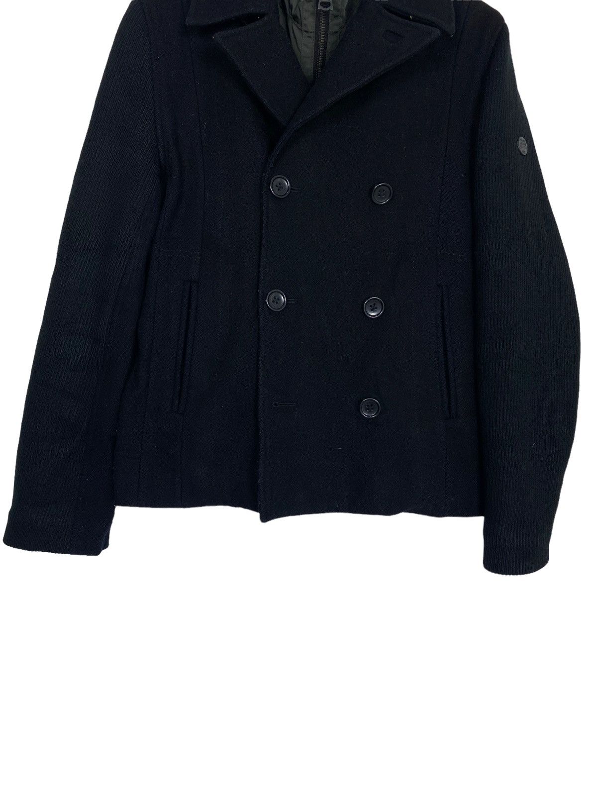 DKNY Rare‼️ Dkny Double Breasted Wool Pea Coat Hoodie Size US S / EU 44-46 / 1 - 14 Thumbnail