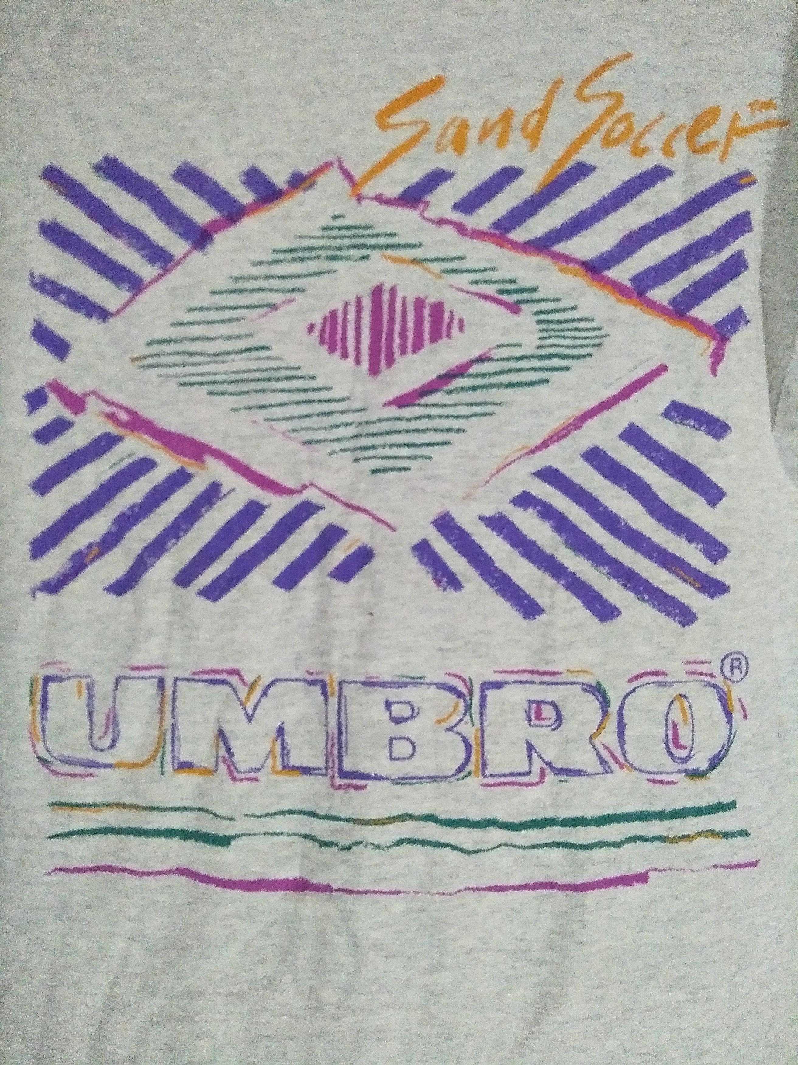 Umbro VINTAGE UMBRO SAND SOCCER Tshirt Size US L / EU 52-54 / 3 - 2 Thumbnail