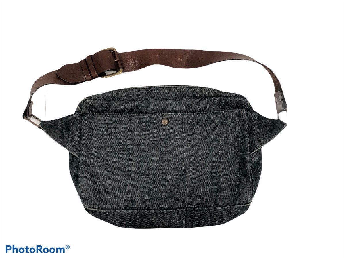Designer × Dries Van Noten Rare DRIES VAN NOTEN Indigo Blue Selvadge Denim Waist Bag Size ONE SIZE - 5 Thumbnail