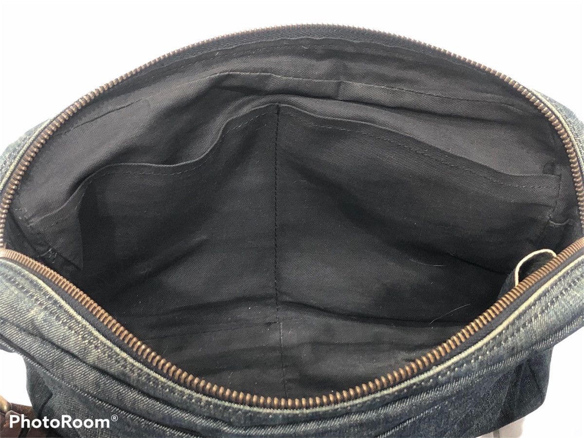 Designer × Dries Van Noten Rare DRIES VAN NOTEN Indigo Blue Selvadge Denim Waist Bag Size ONE SIZE - 7 Thumbnail