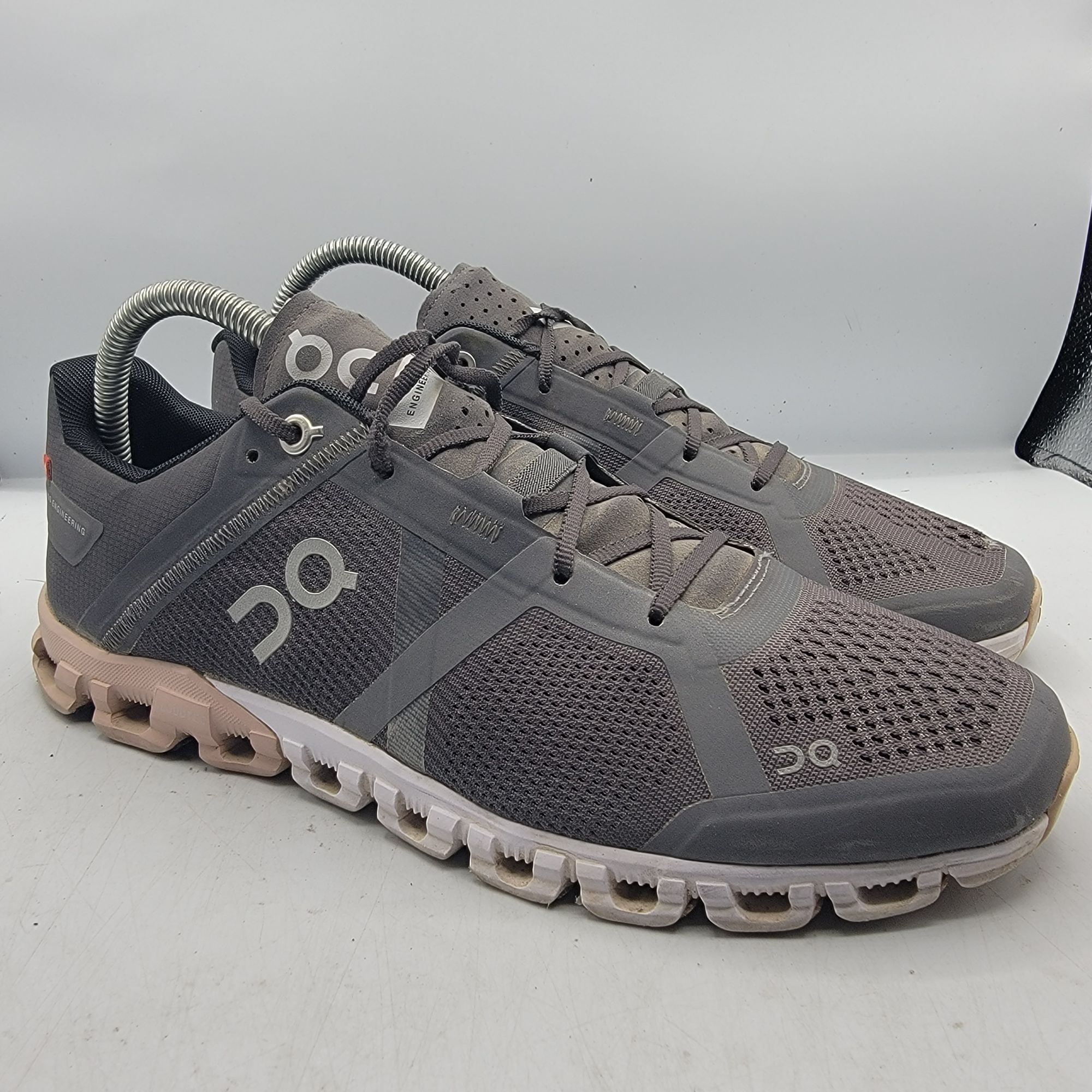 On Cloud Flow Womens Size Running Shoes Rock Rose Gray Bla